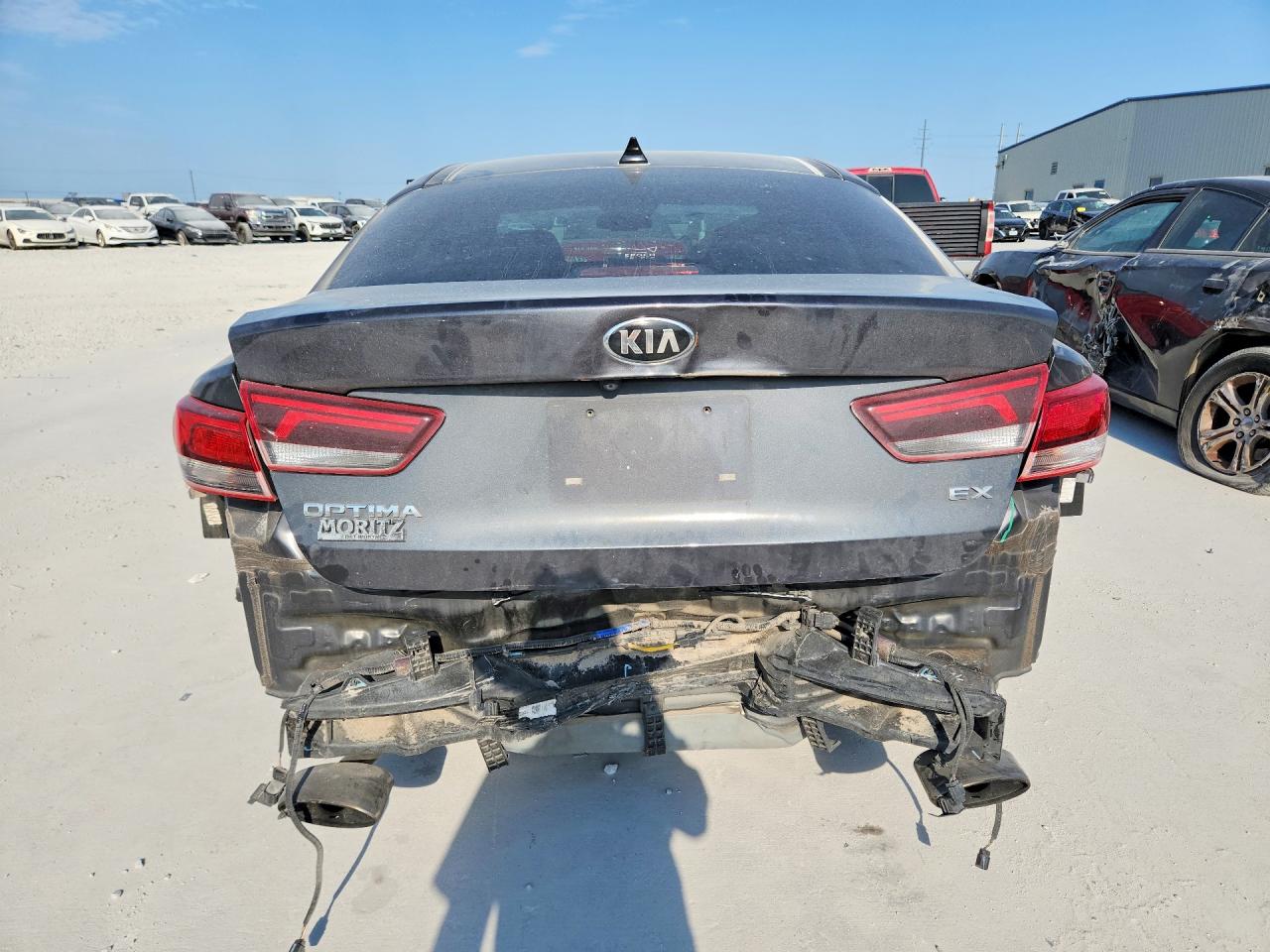 2019 Kia Optima Ex Gray vin: 5XXGU4L16KG313098