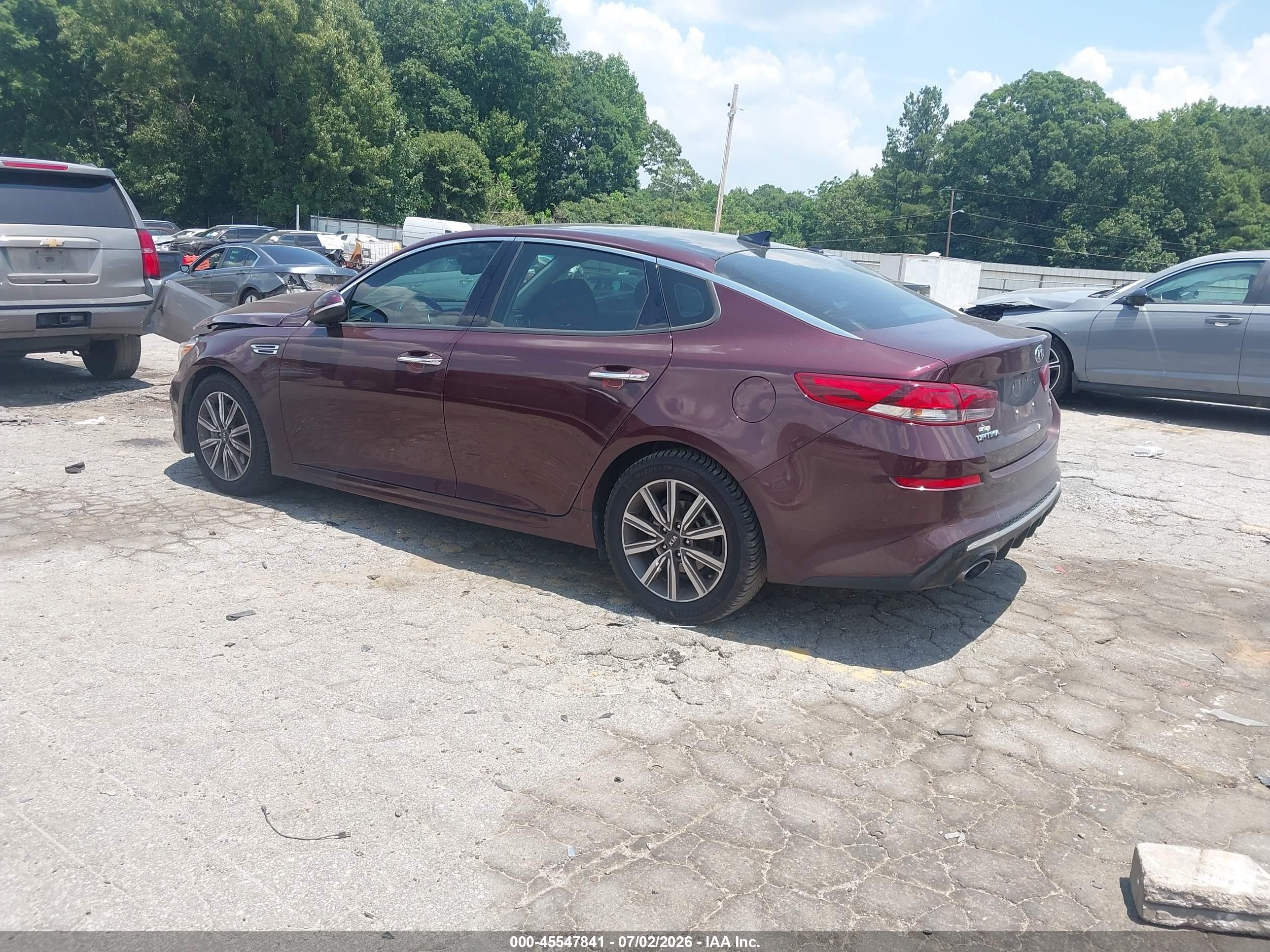 2020 Kia Optima Ex Premium Burgundy vin: 5XXGU4L18LG433079