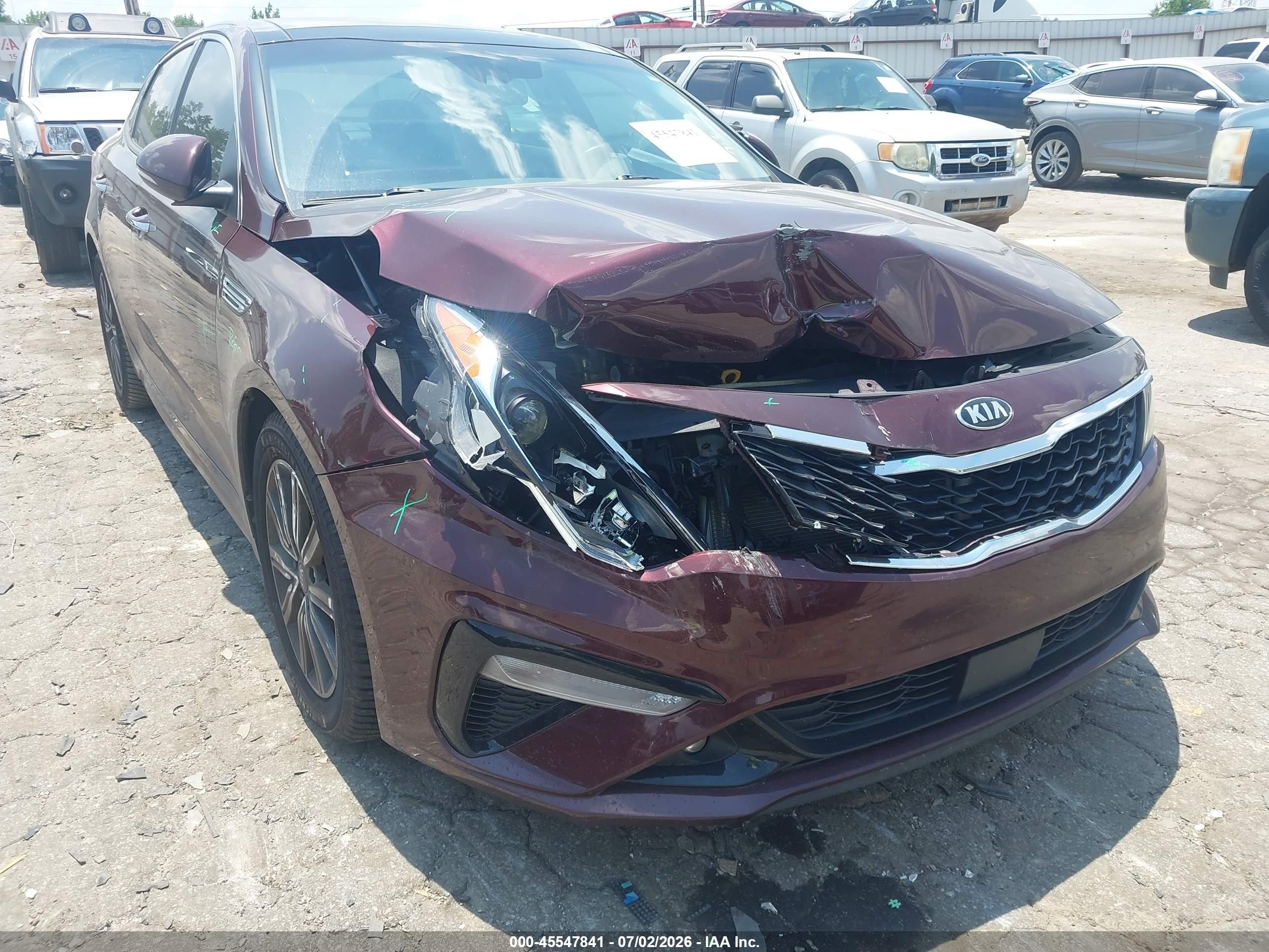 2020 Kia Optima Ex Premium Burgundy vin: 5XXGU4L18LG433079