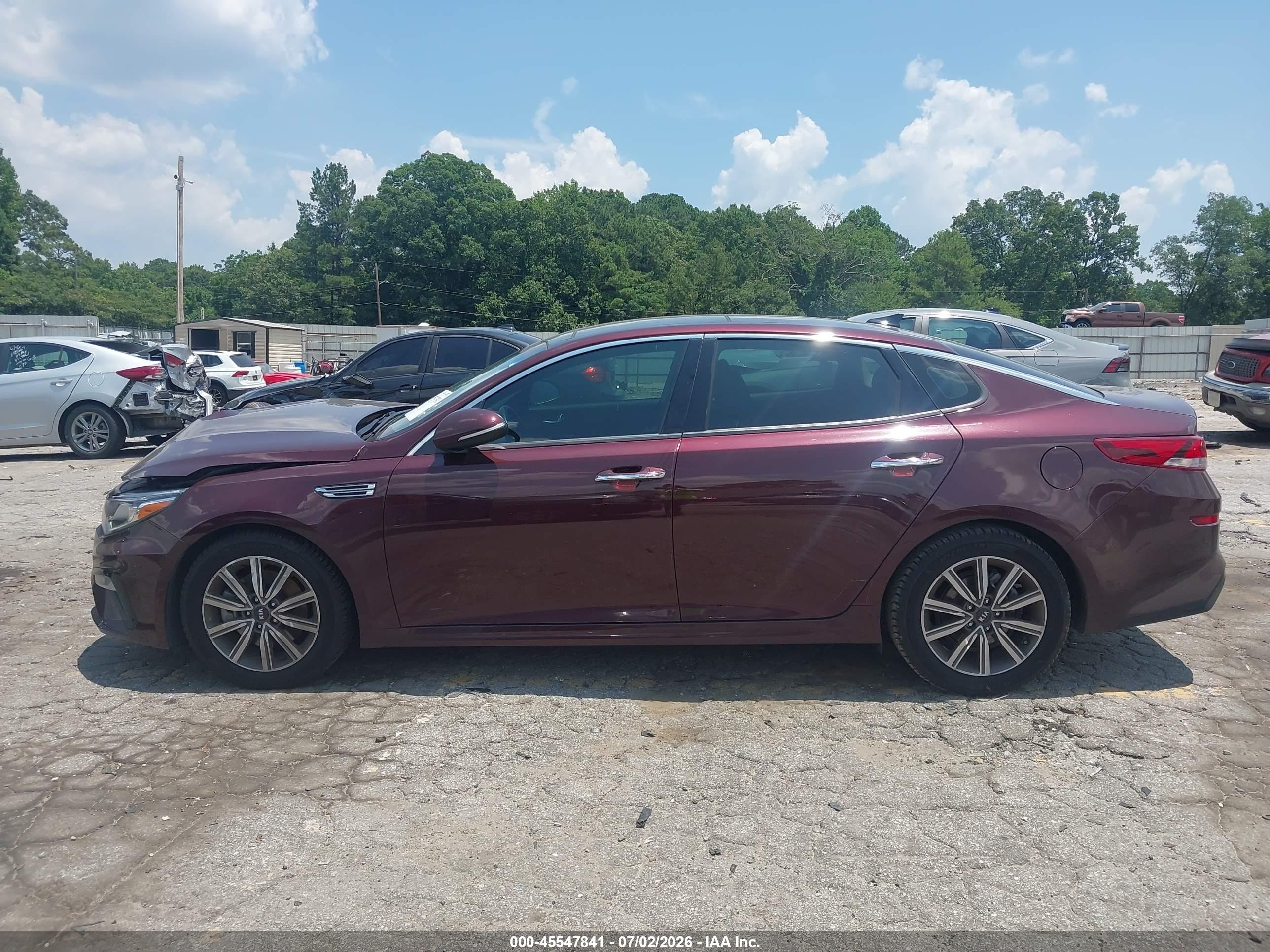 2020 Kia Optima Ex Premium Burgundy vin: 5XXGU4L18LG433079