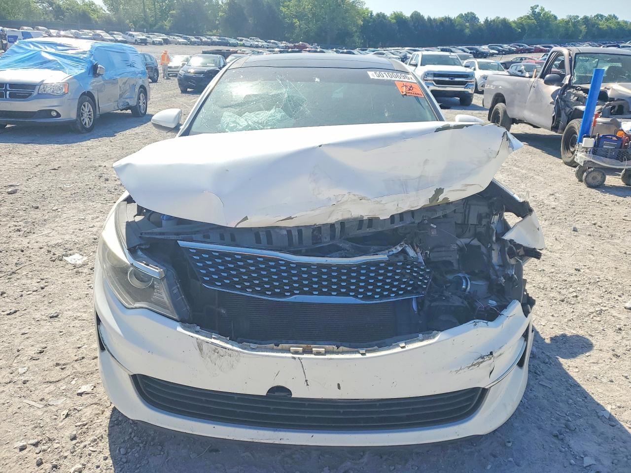 2016 Kia Optima Ex White vin: 5XXGU4L30GG050759