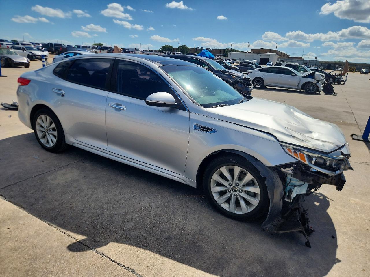 2016 Kia Optima Ex Silver vin: 5XXGU4L31GG070373