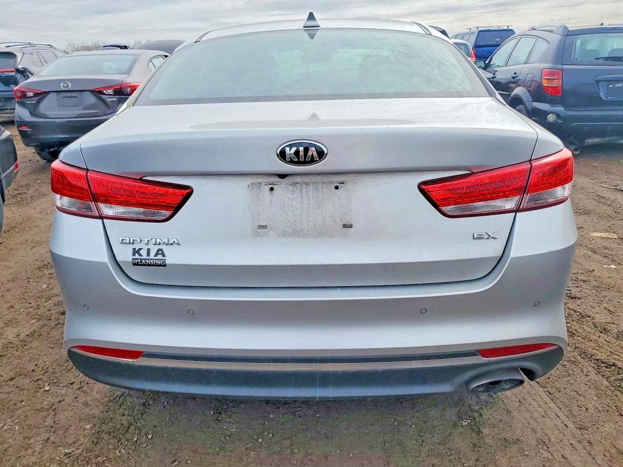 2018 Kia Optima Ex Серебряный vin: 5XXGU4L33JG231958