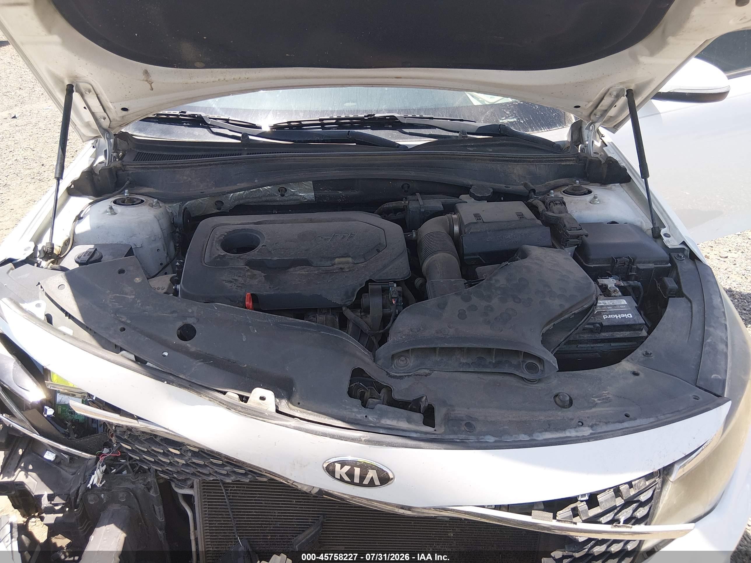 2018 Kia Optima Ex White vin: 5XXGU4L33JG233578