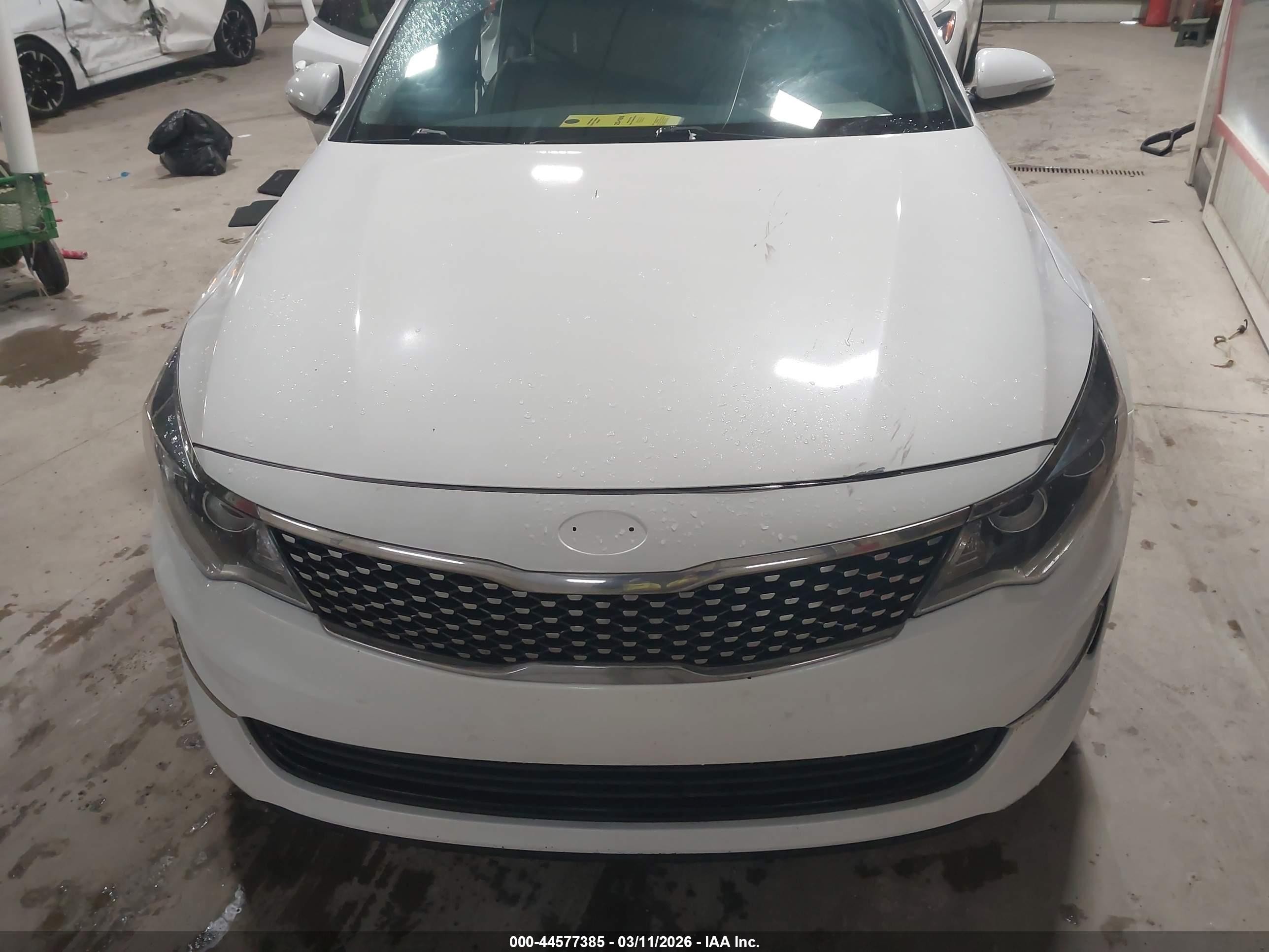2016 Kia Optima Ex Белый vin: 5XXGU4L34GG032961