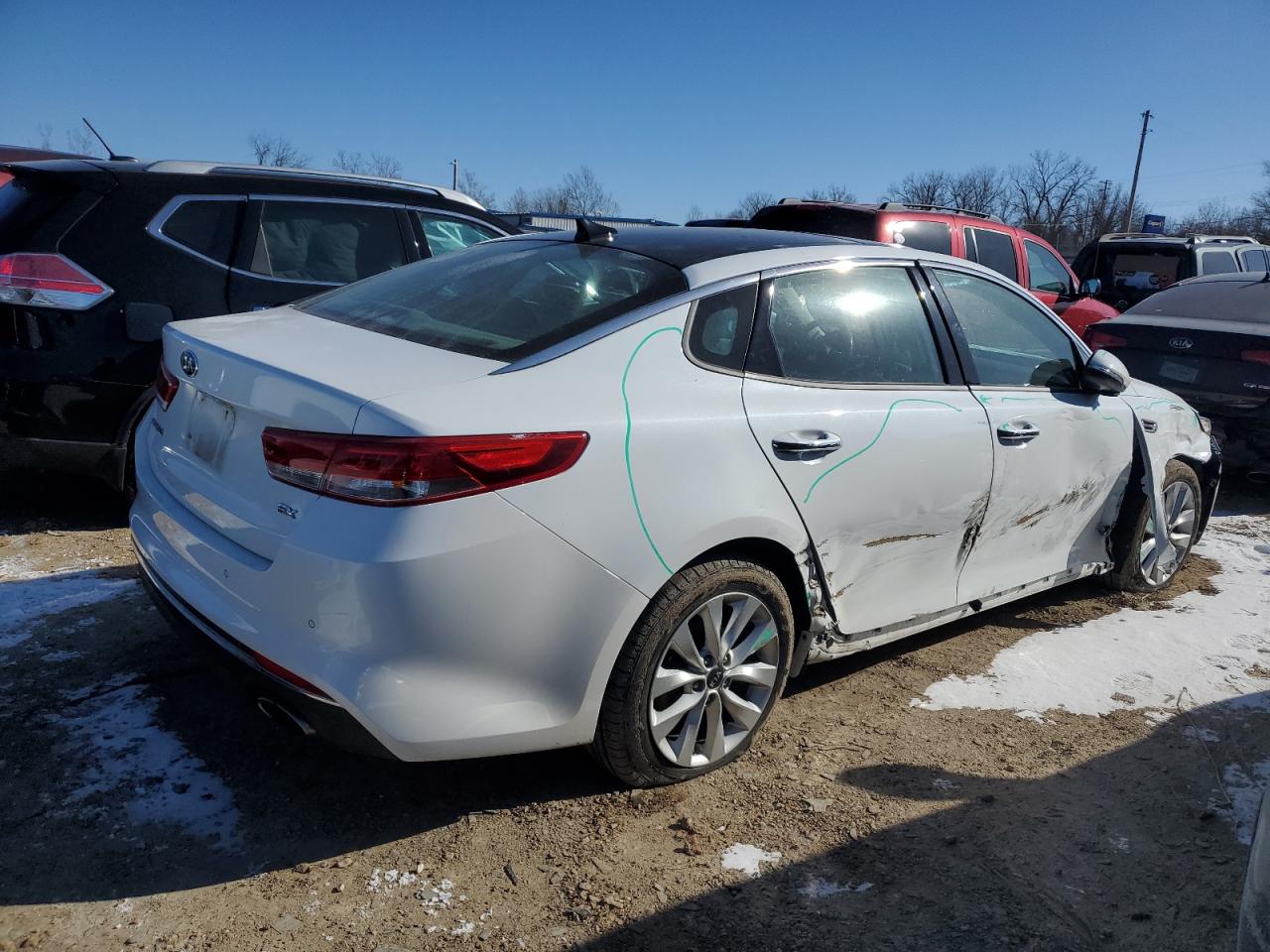 2016 Kia Optima Ex Белый vin: 5XXGU4L34GG063272