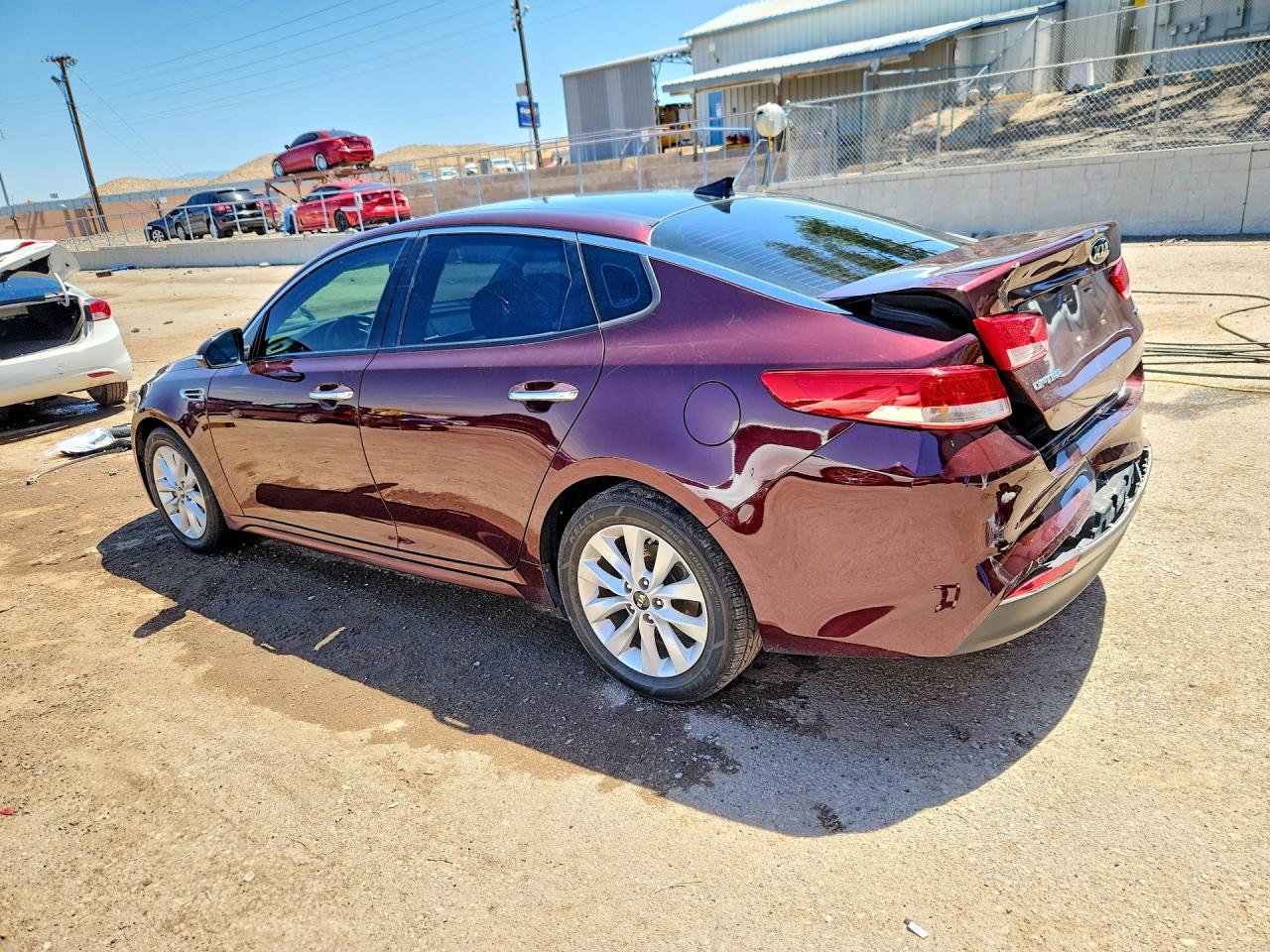 2016 Kia Optima Ex Burgundy vin: 5XXGU4L36GG090280