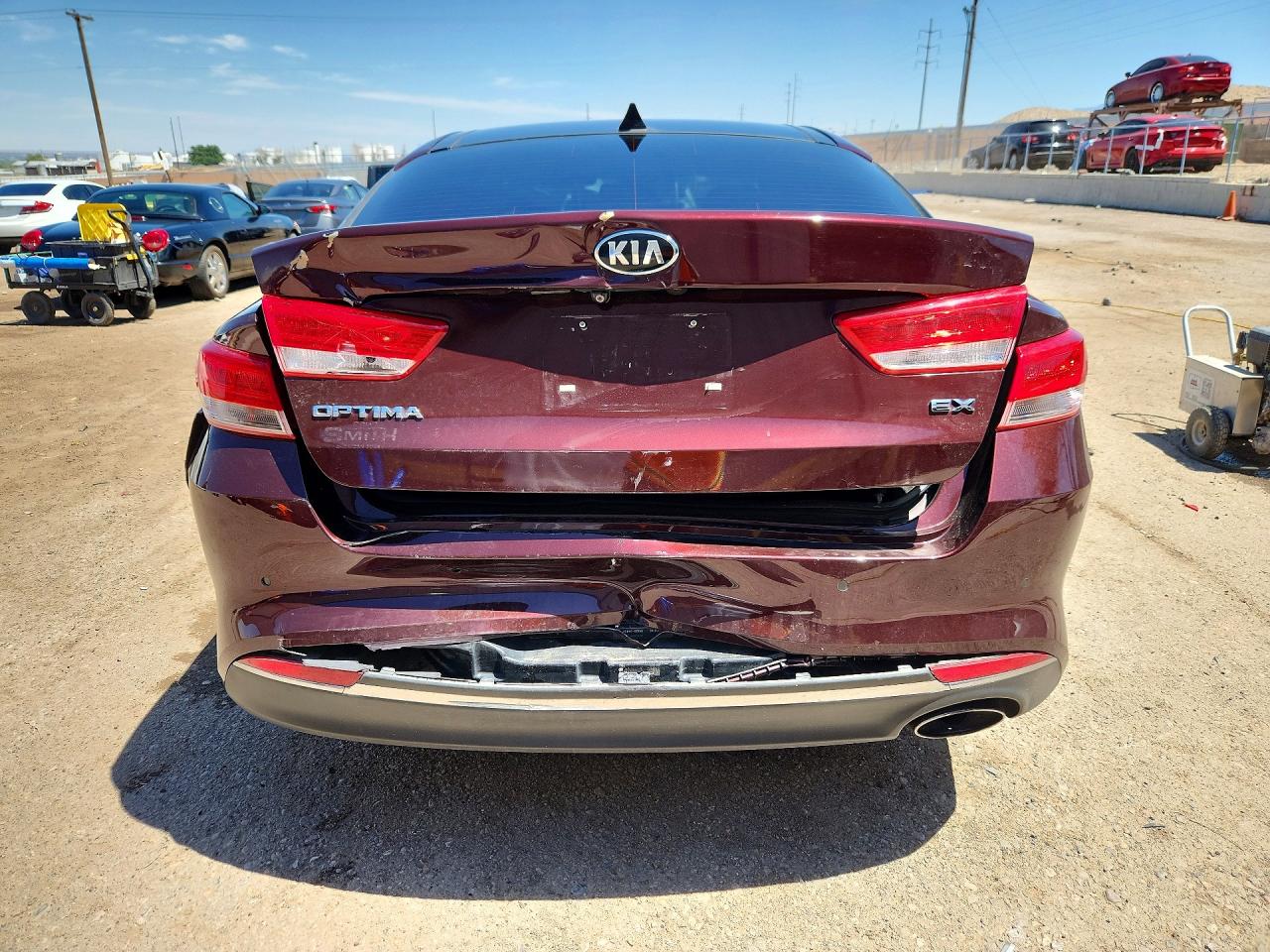 2016 Kia Optima Ex Burgundy vin: 5XXGU4L36GG090280