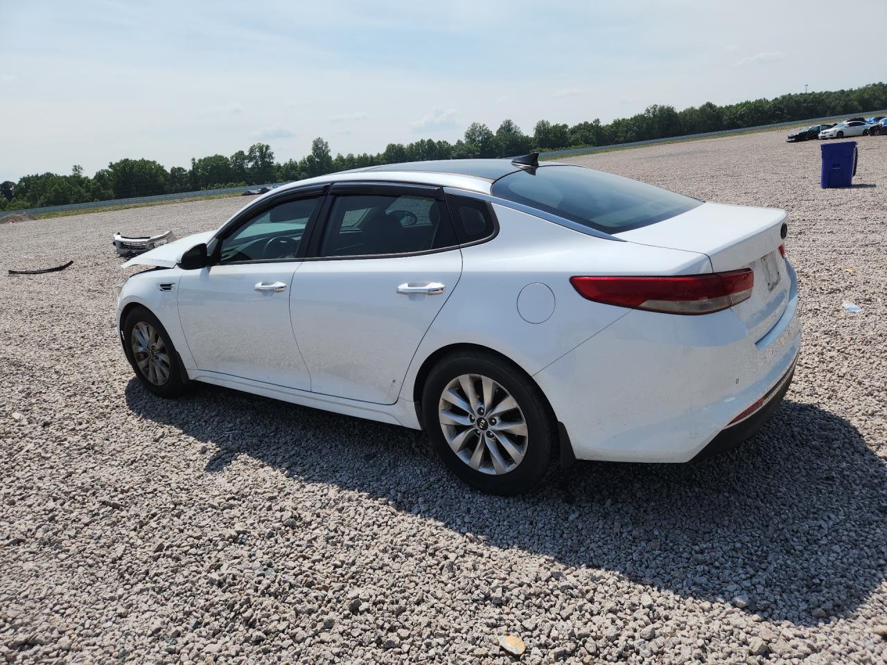 2018 Kia Optima Ex White vin: 5XXGU4L36JG246650