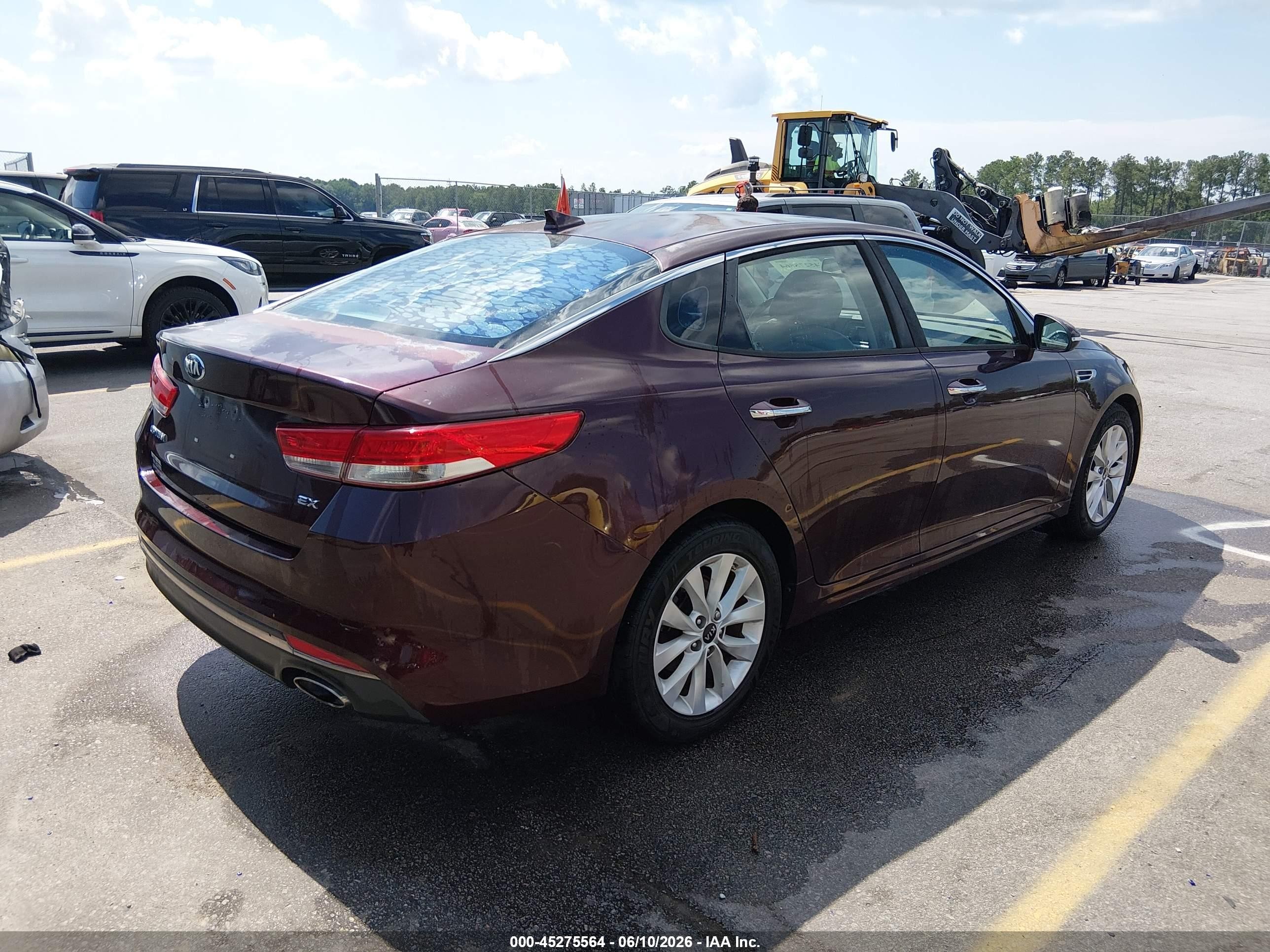 2016 Kia Optima Ex Maroon vin: 5XXGU4L3XGG011788