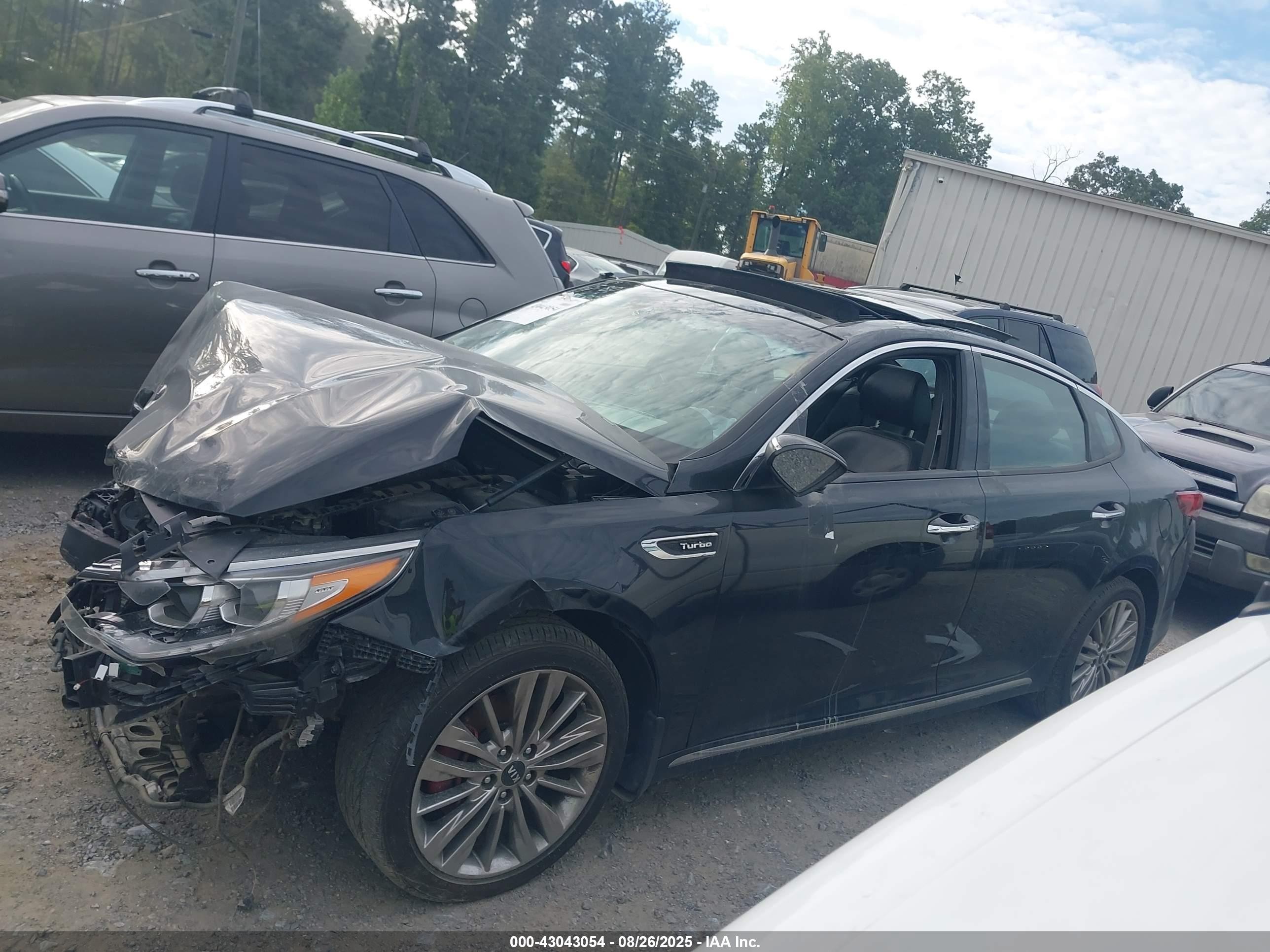 2019 Kia Optima Sx Turbo Черный vin: 5XXGV4L26KG283137
