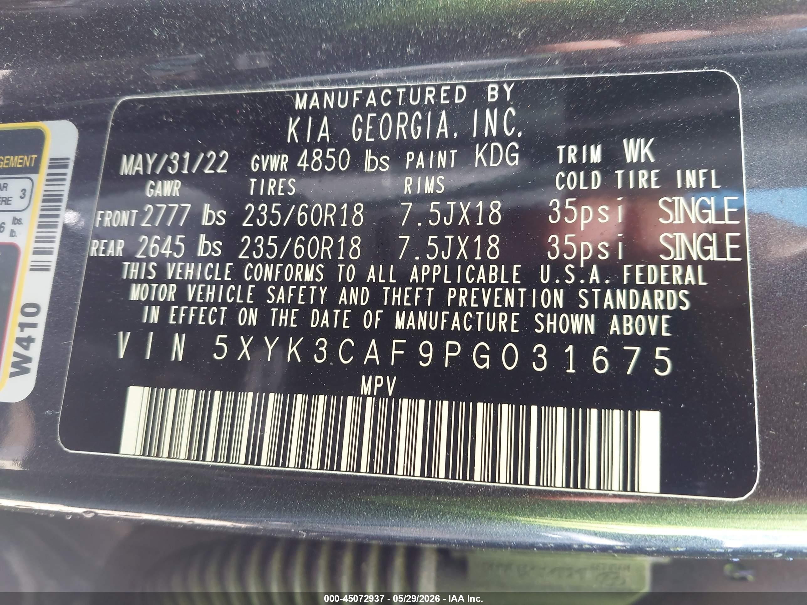 2023 Kia Sportage Ex Gray vin: 5XYK3CAF9PG031675