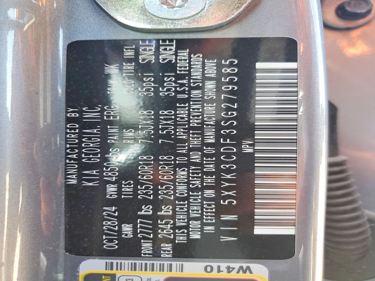 2025 Kia Sportage Ex Gray vin: 5XYK3CDF3SG279585