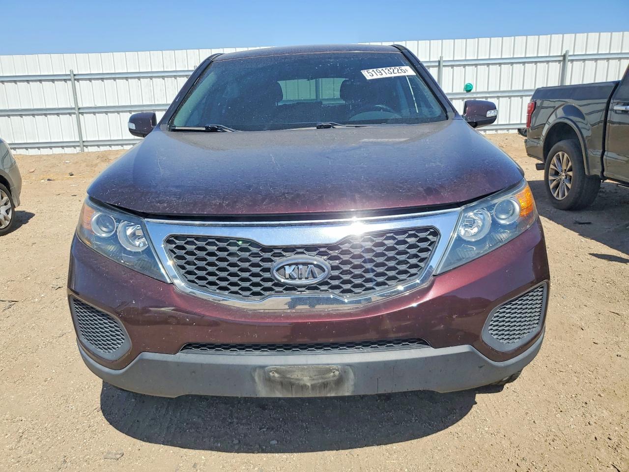 2012 Kia Sorento Lx Burgundy vin: 5XYKT3A10CG286018