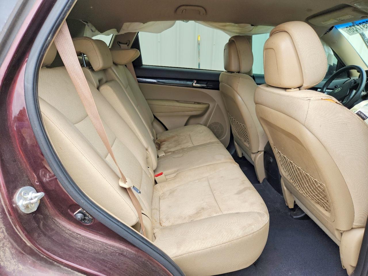2012 Kia Sorento Lx Burgundy vin: 5XYKT3A10CG289064