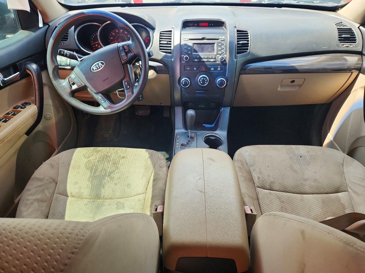 2012 Kia Sorento Lx Burgundy vin: 5XYKT3A10CG289064