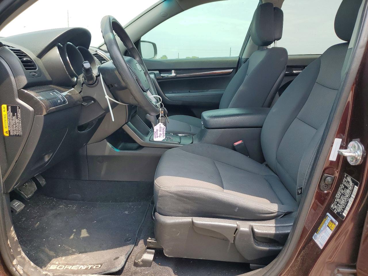 2013 Kia Sorento Lx Burgundy vin: 5XYKT3A10DG376951