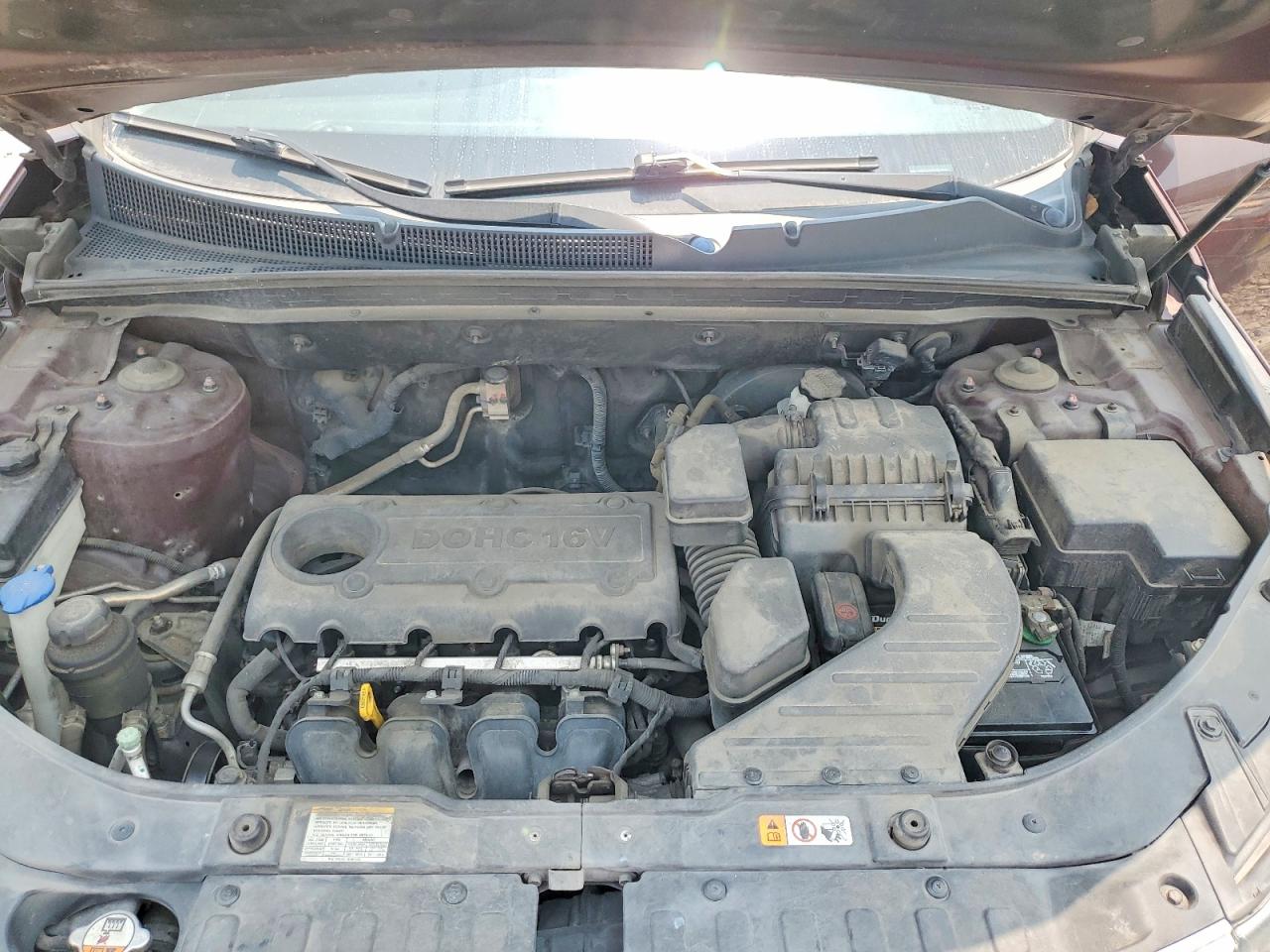 2013 Kia Sorento Lx Burgundy vin: 5XYKT3A10DG376951