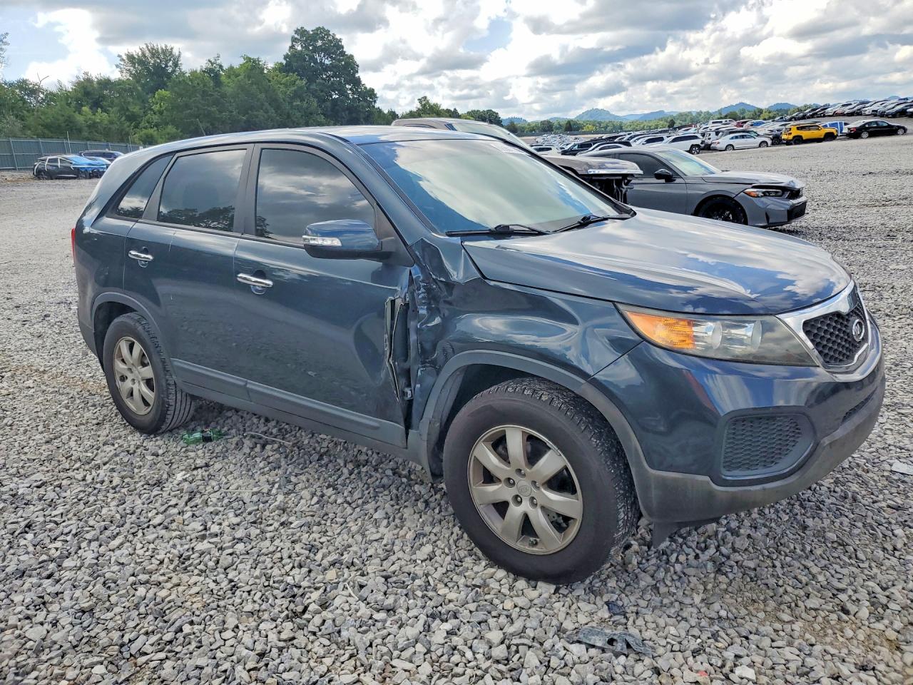 2011 Kia Sorento Lx Blue vin: 5XYKT3A11BG109282