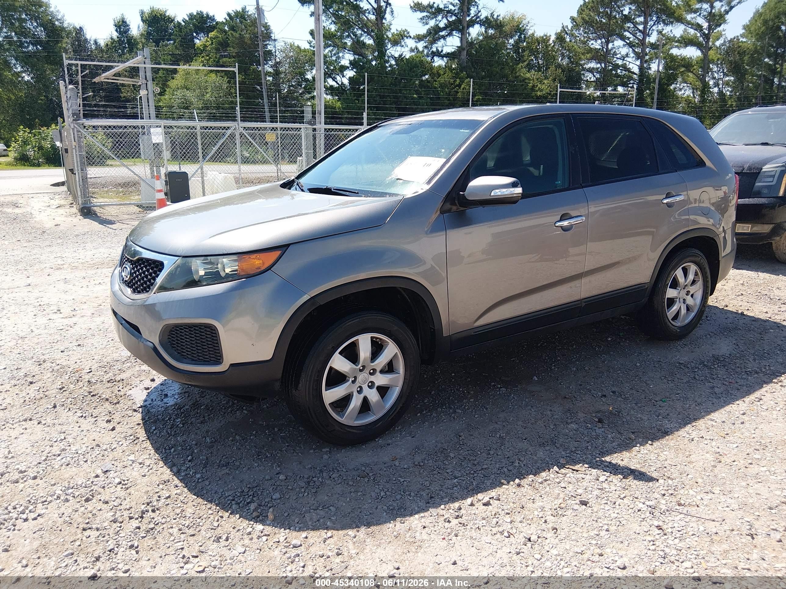2012 Kia Sorento Lx Gray vin: 5XYKT3A11CG189166