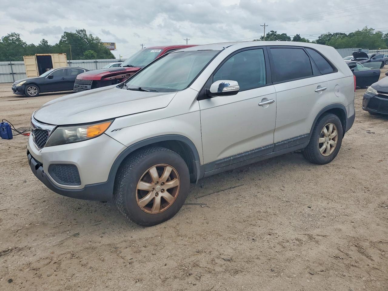 2012 Kia Sorento Lx Silver vin: 5XYKT3A11CG193153