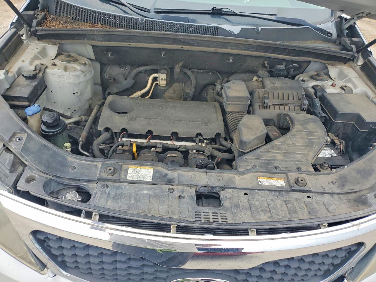 2012 Kia Sorento Lx Silver vin: 5XYKT3A11CG193153