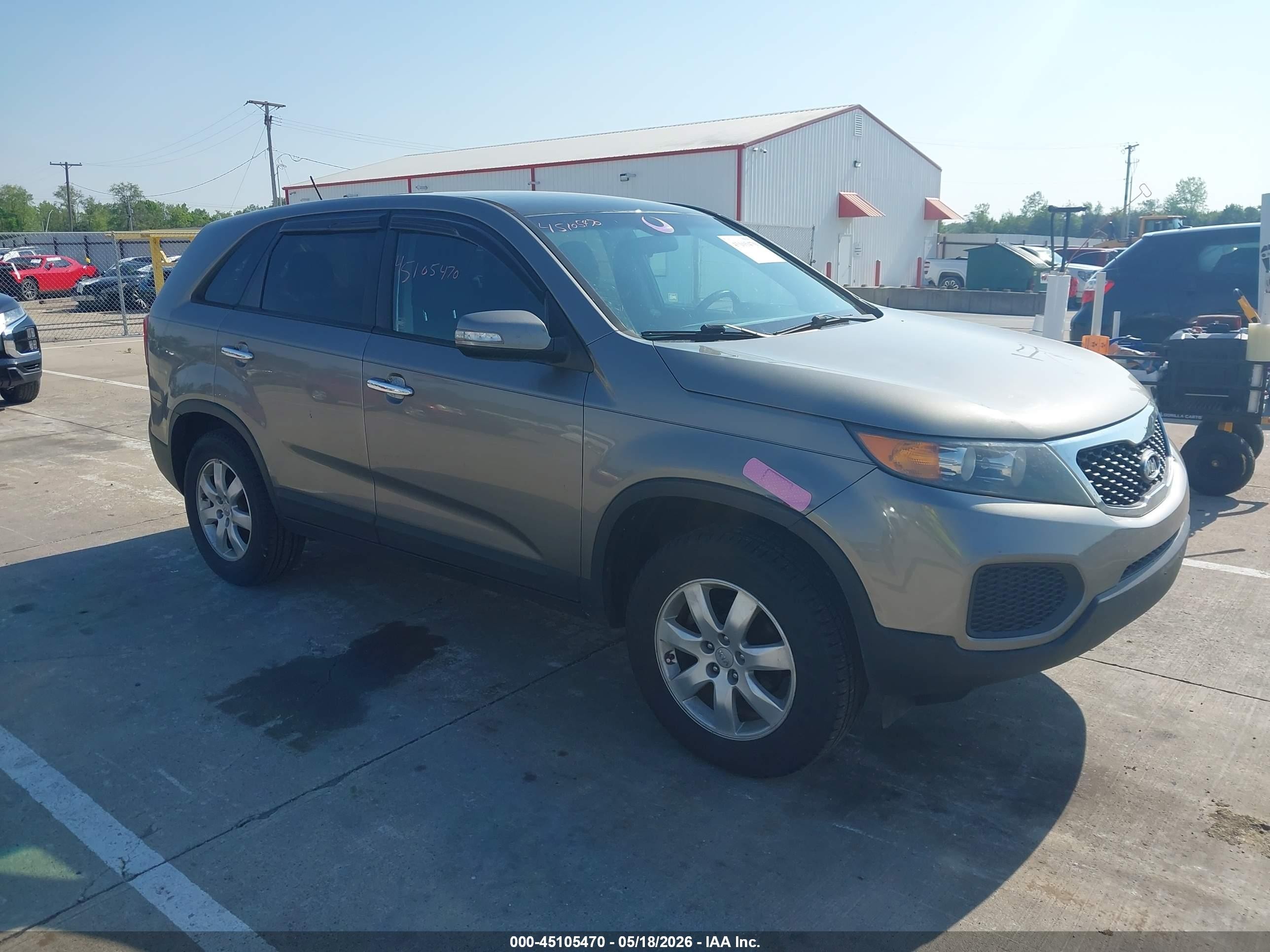 2012 Kia Sorento Lx Gray vin: 5XYKT3A11CG216897