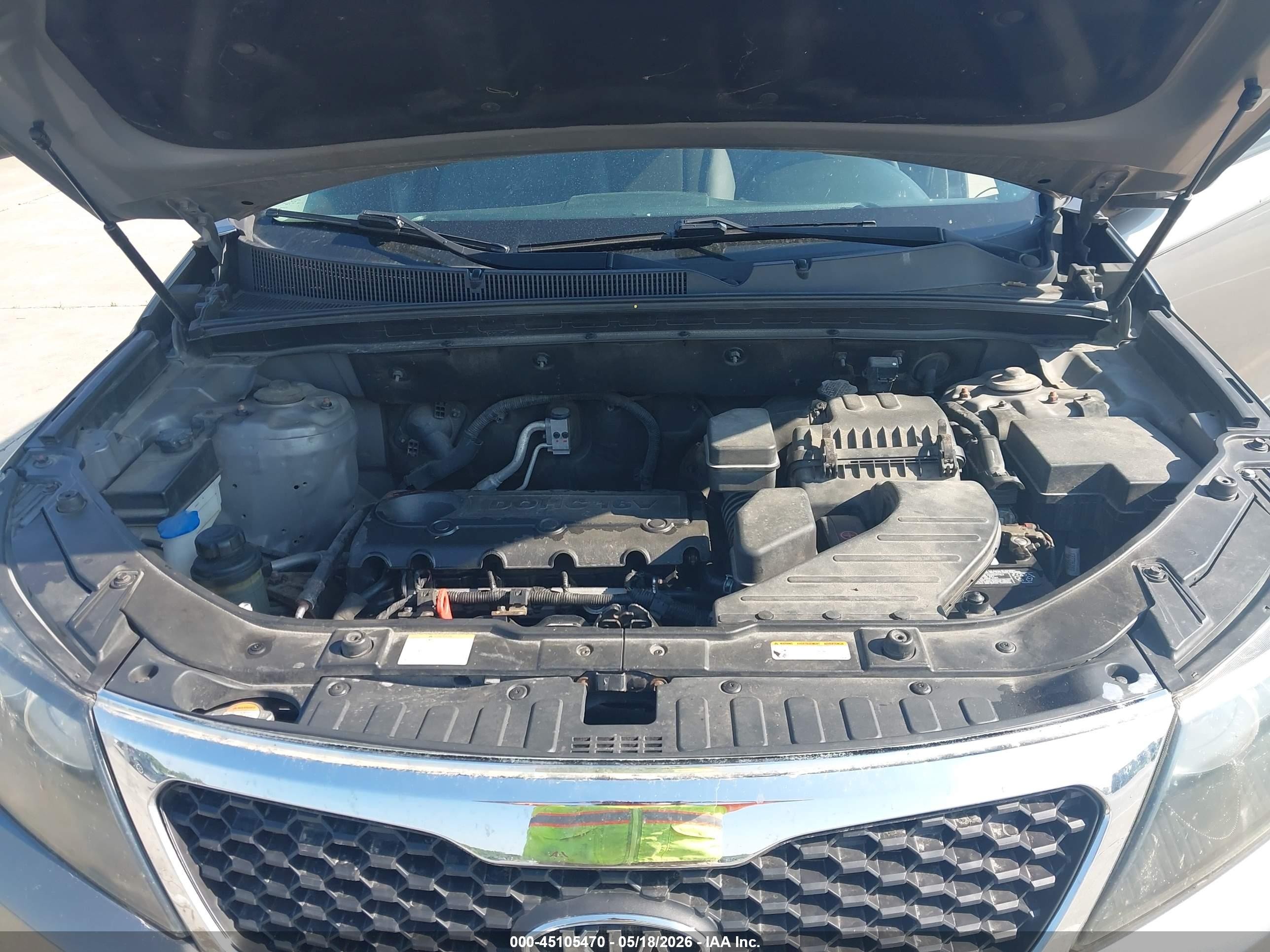 2012 Kia Sorento Lx Gray vin: 5XYKT3A11CG216897