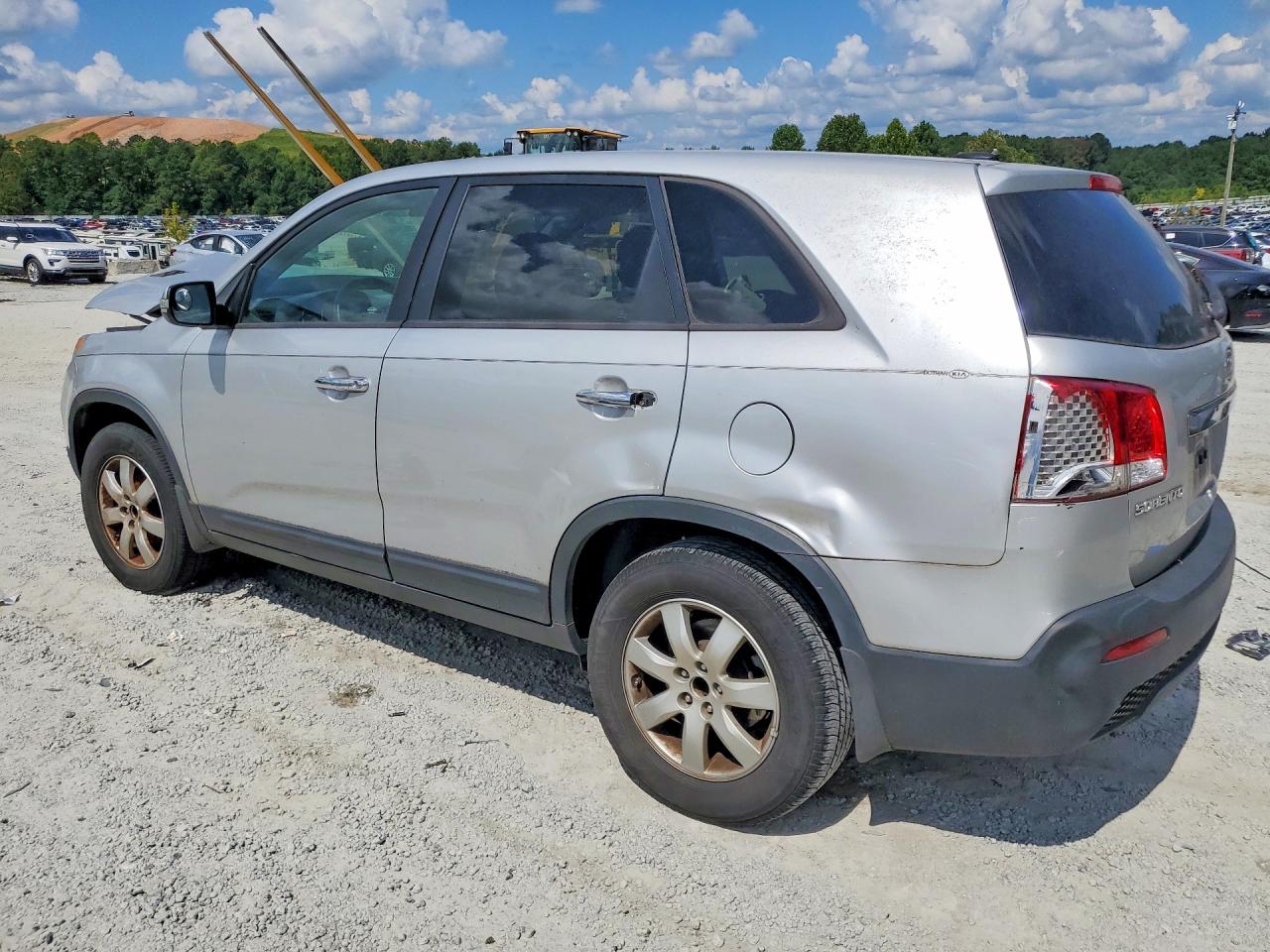 2012 Kia Sorento Lx Silver vin: 5XYKT3A11CG245607