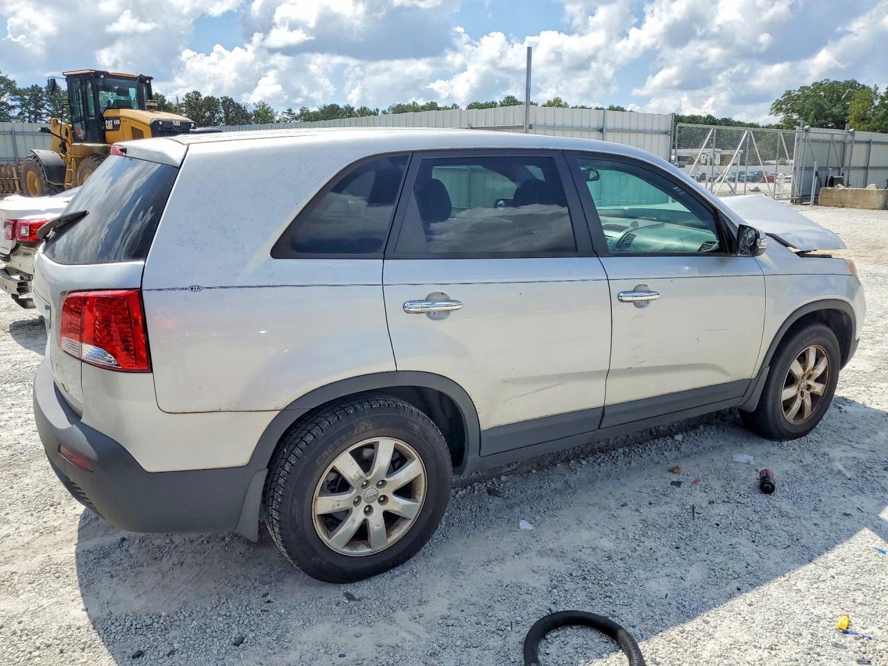 2012 Kia Sorento Lx Silver vin: 5XYKT3A11CG245607