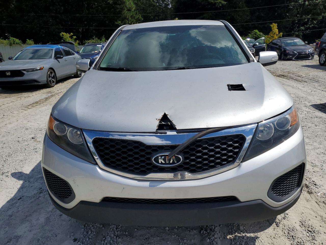 2012 Kia Sorento Lx Silver vin: 5XYKT3A11CG245607