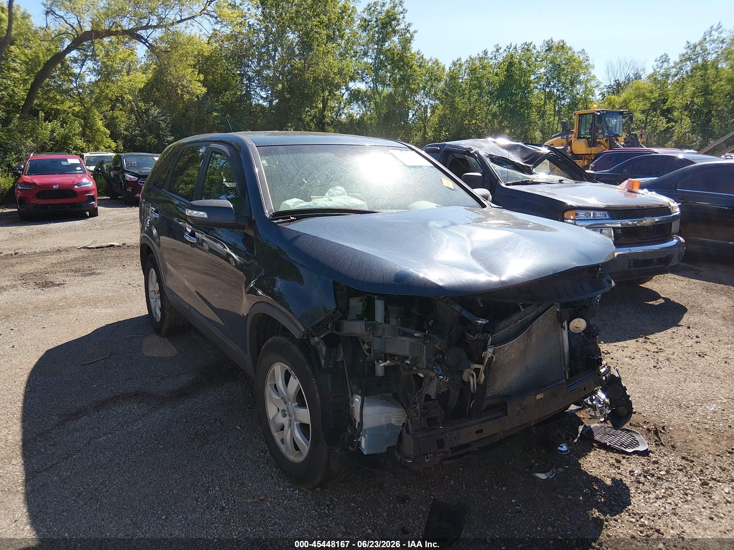 2013 Kia Sorento Lx Blue vin: 5XYKT3A11DG335325