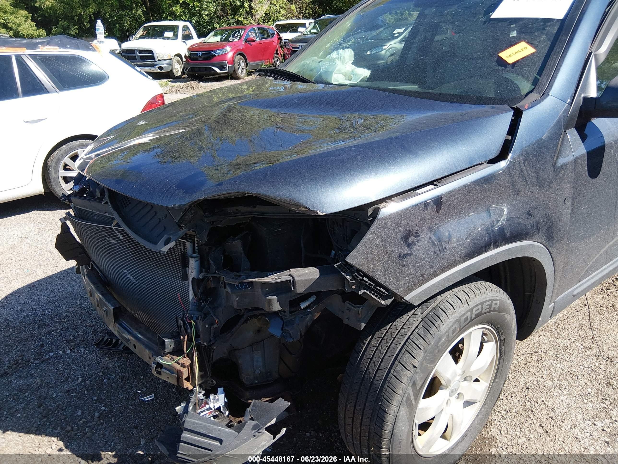2013 Kia Sorento Lx Blue vin: 5XYKT3A11DG335325