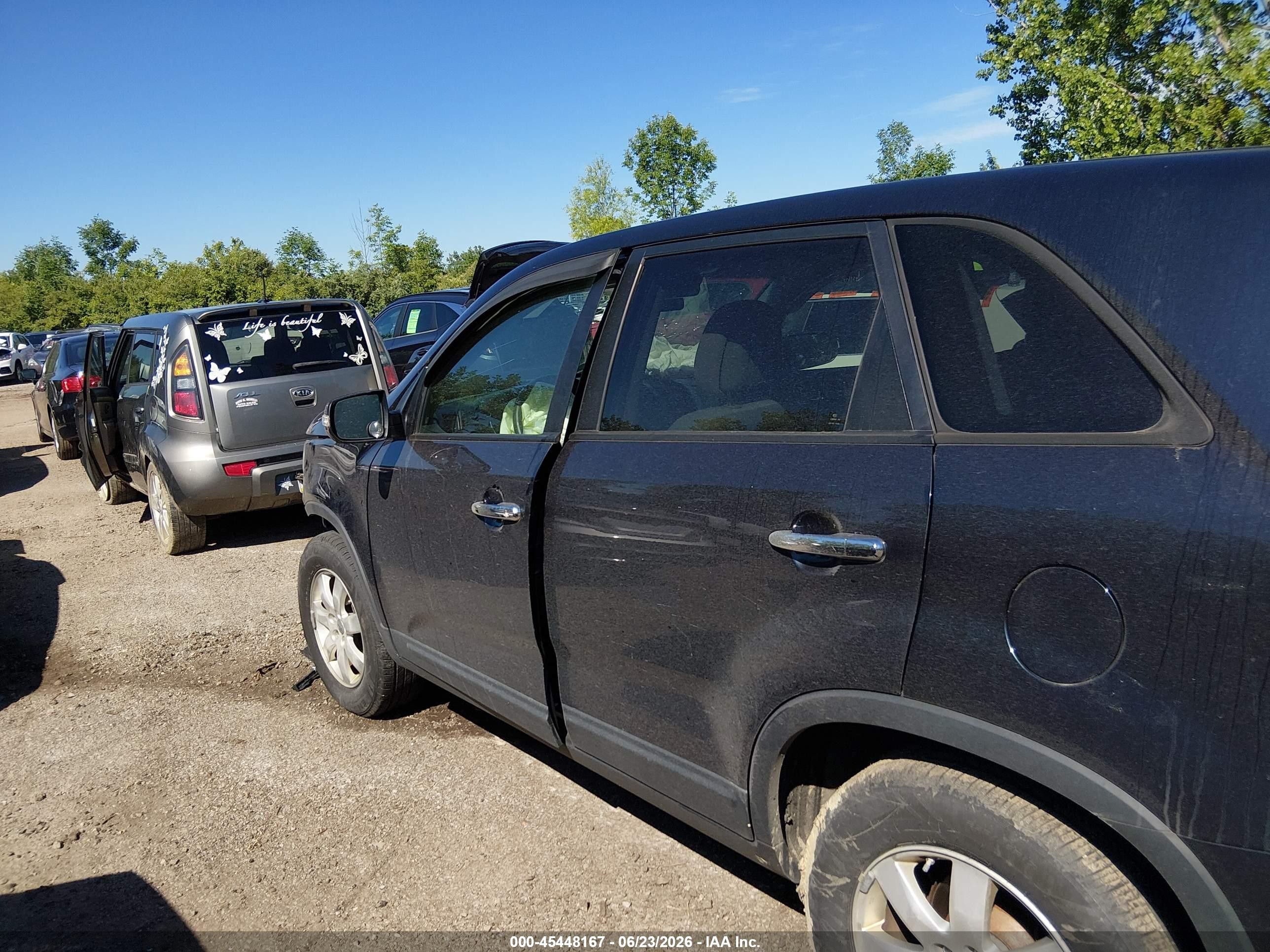 2013 Kia Sorento Lx Blue vin: 5XYKT3A11DG335325