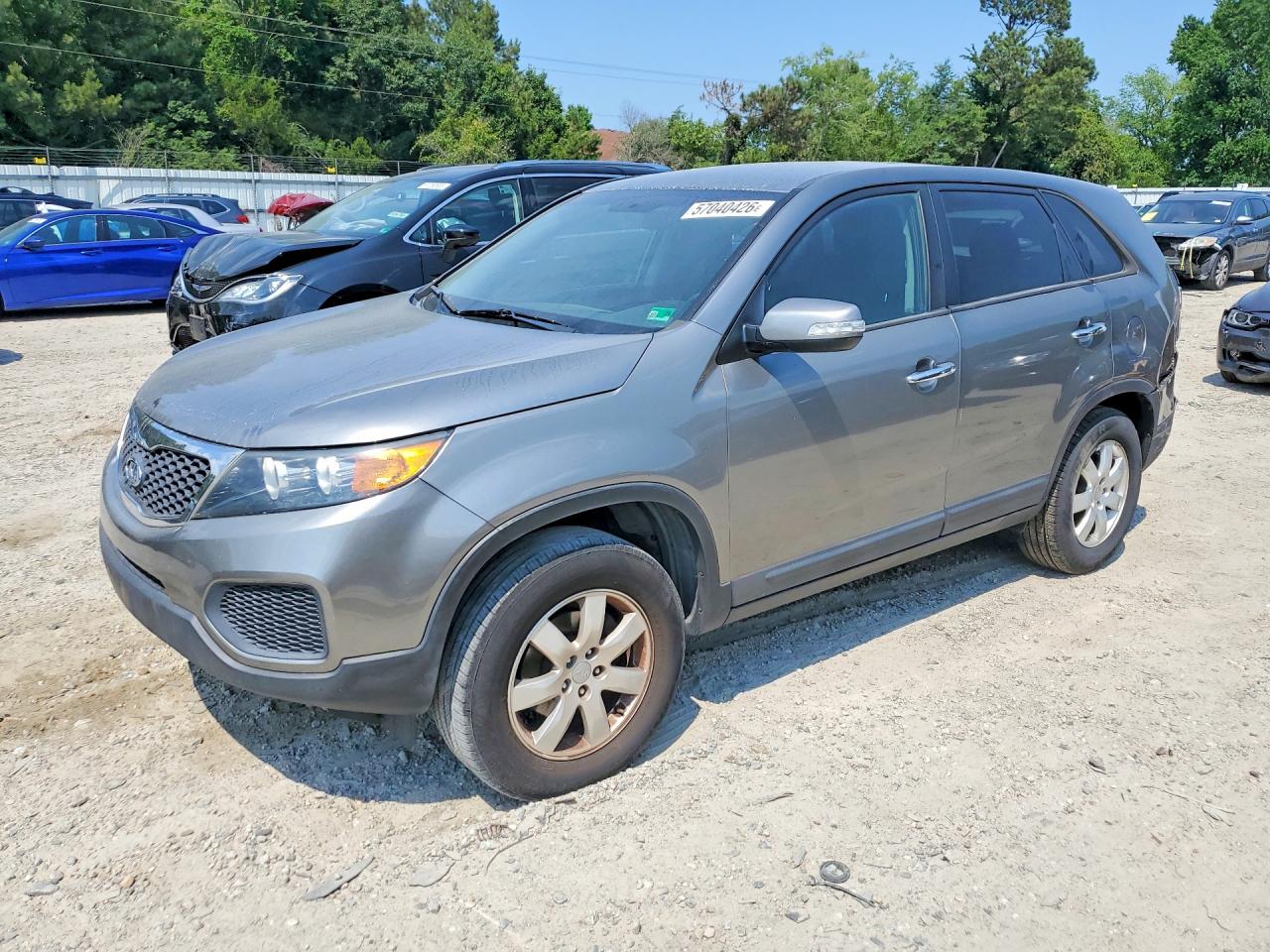 2013 Kia Sorento Lx Charcoal vin: 5XYKT3A11DG378420
