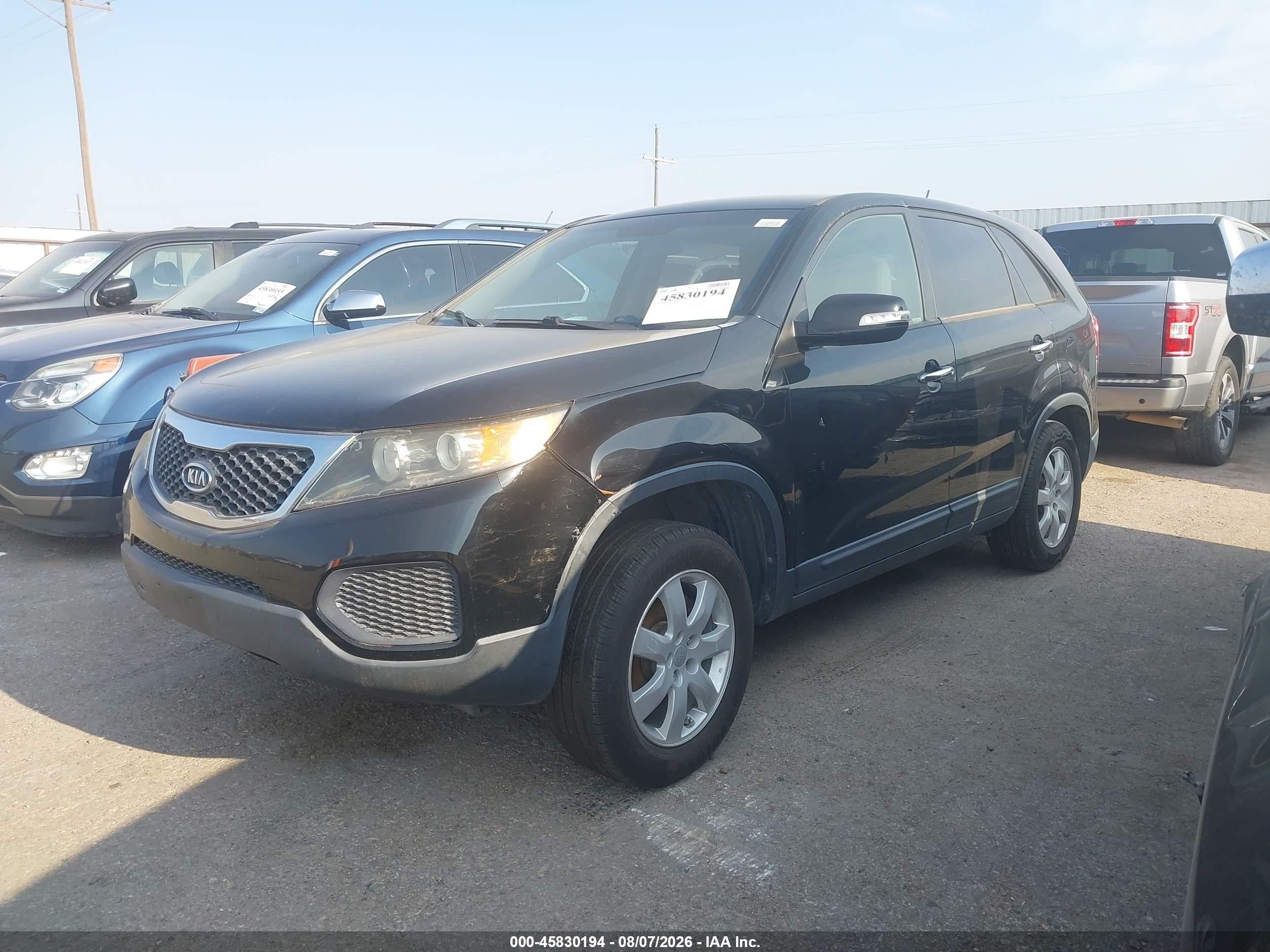 2011 Kia Sorento Lx Black vin: 5XYKT3A12BG016173
