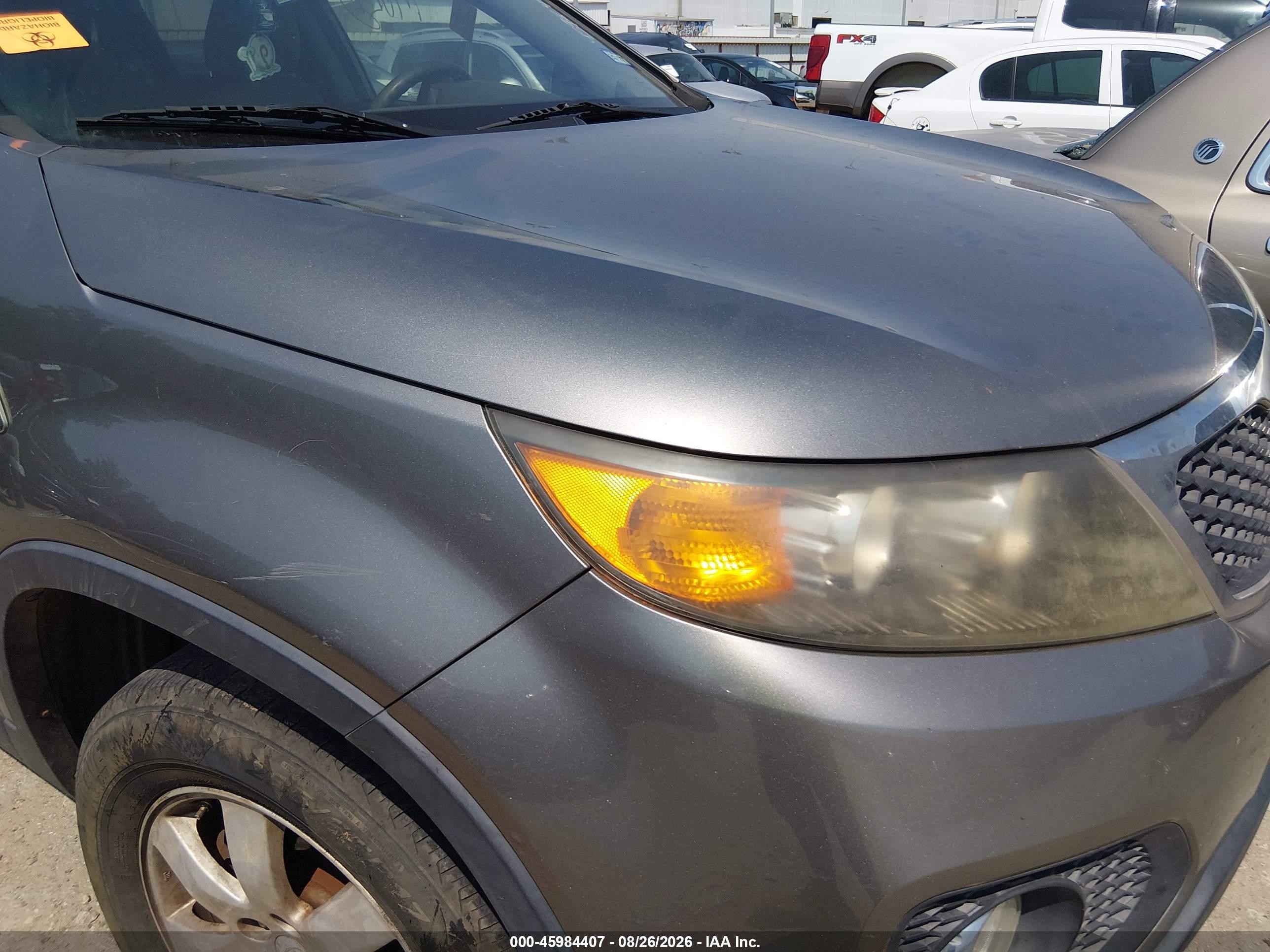 2011 Kia Sorento Lx Gray vin: 5XYKT3A12BG097238