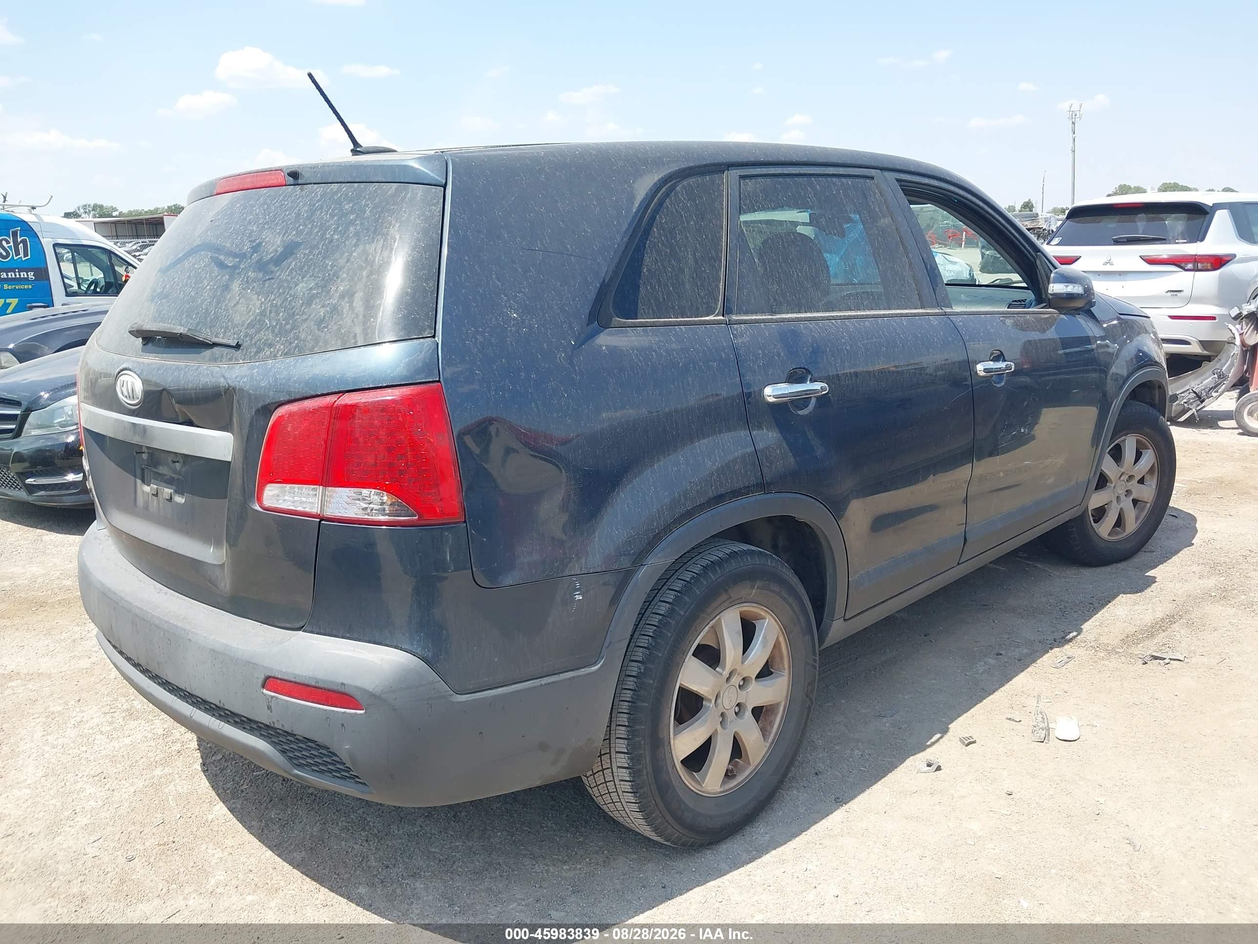 2012 Kia Sorento Lx Light Blue vin: 5XYKT3A12CG192870