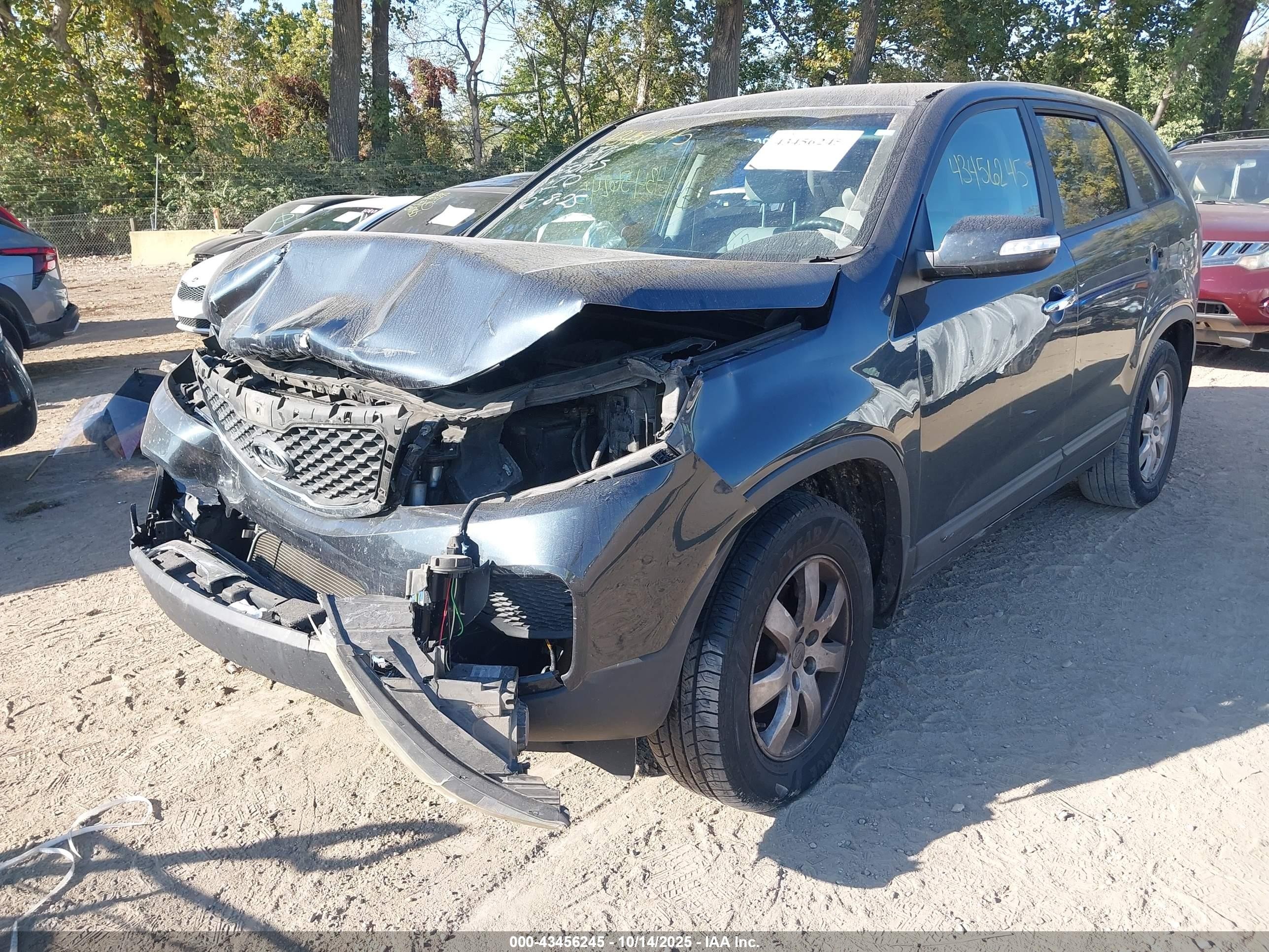 2012 Kia Sorento Lx Blue vin: 5XYKT3A12CG233367