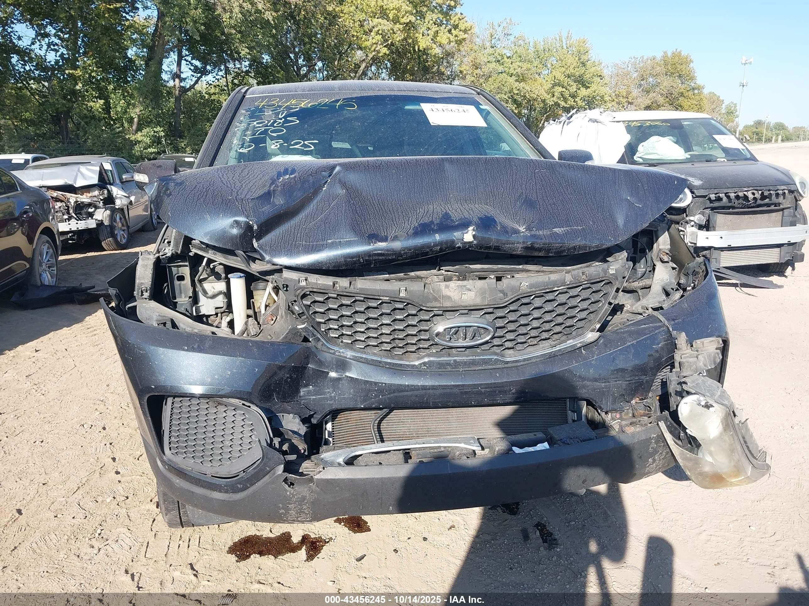 2012 Kia Sorento Lx Blue vin: 5XYKT3A12CG233367
