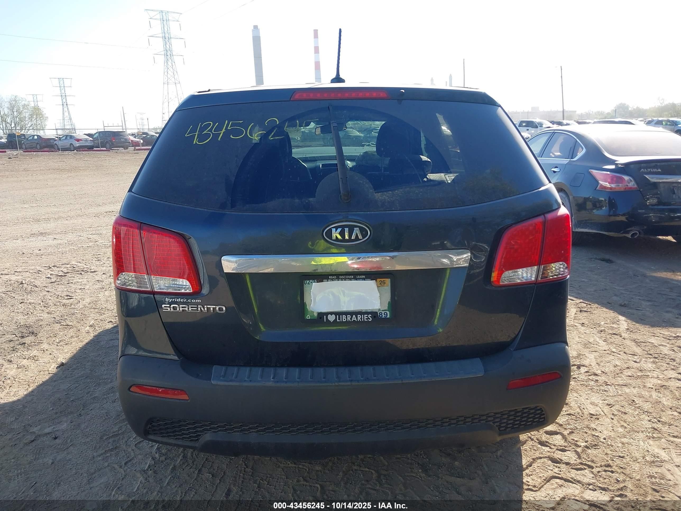 2012 Kia Sorento Lx Blue vin: 5XYKT3A12CG233367