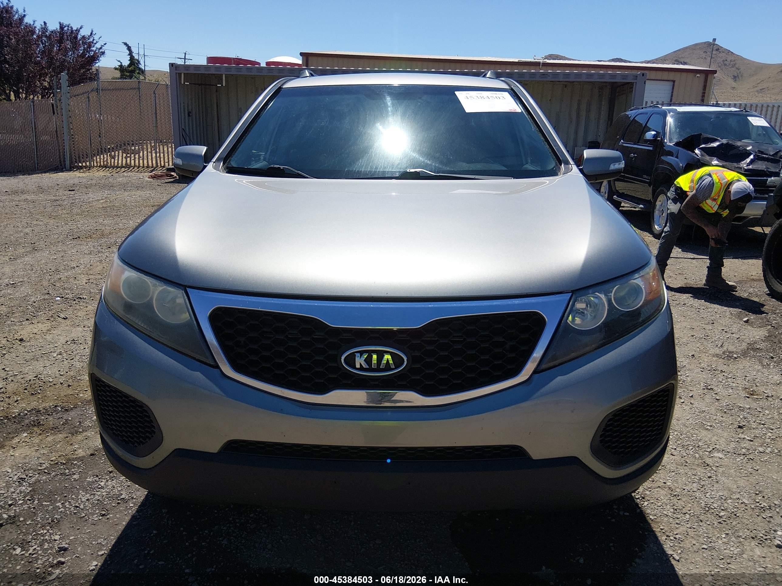2012 Kia Sorento Lx Gray vin: 5XYKT3A12CG274520