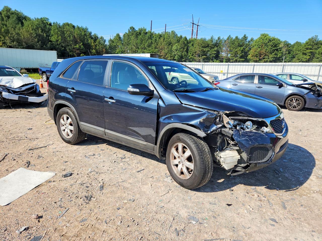 2012 Kia Sorento Lx Black vin: 5XYKT3A12CG292175