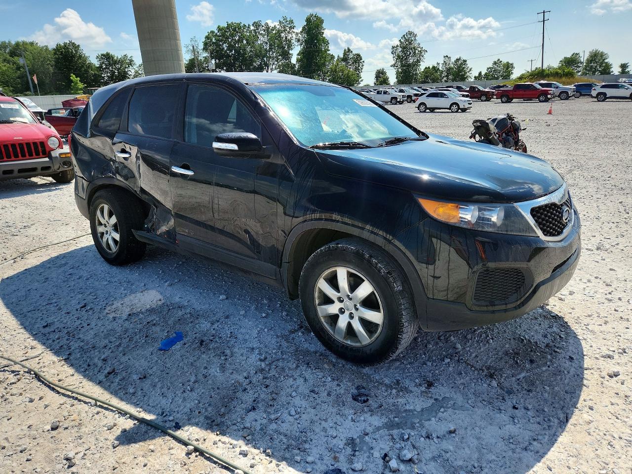 2012 Kia Sorento Lx Black vin: 5XYKT3A12CG307323