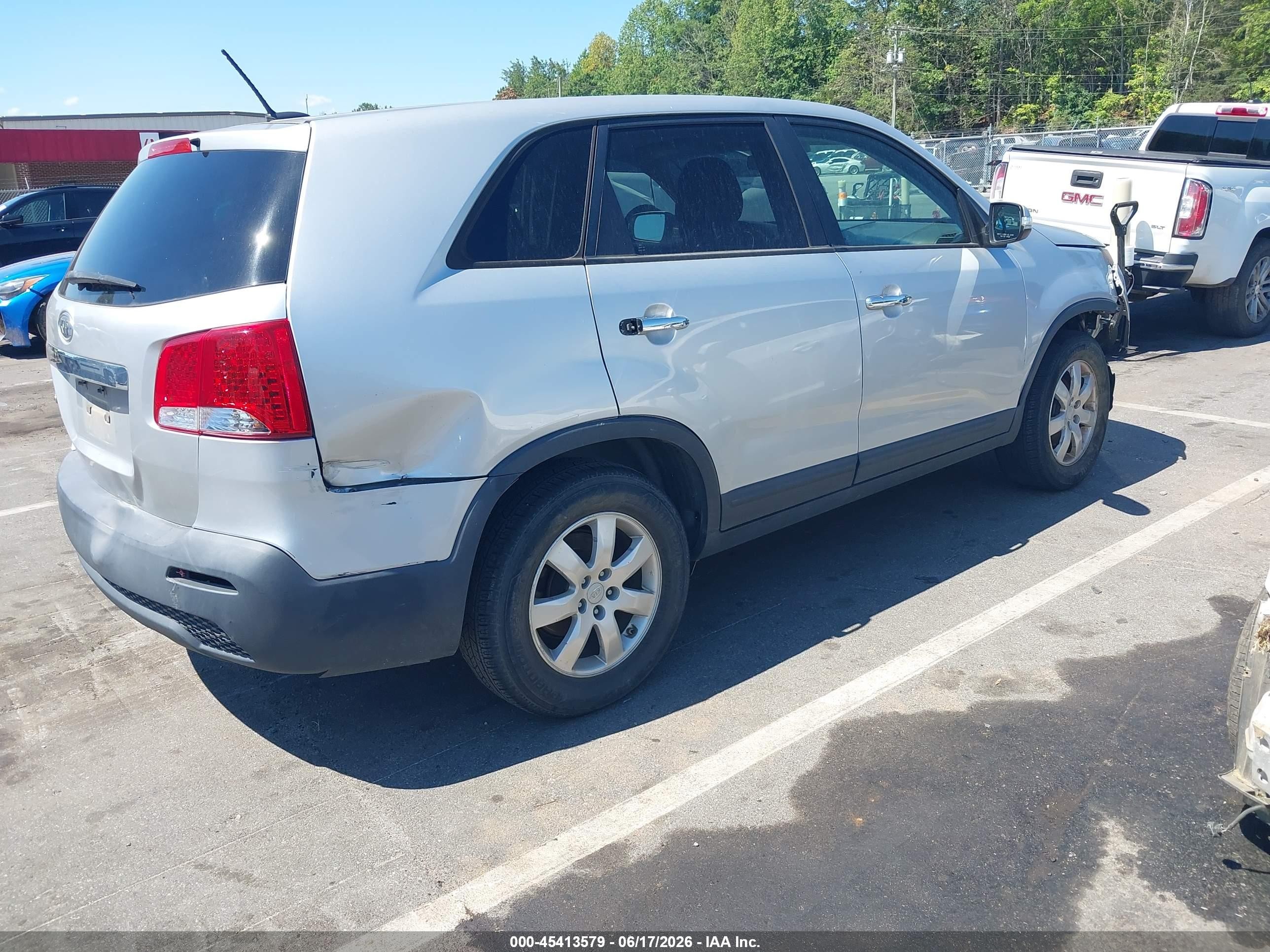 2011 Kia Sorento Lx Gray vin: 5XYKT3A13BG093487