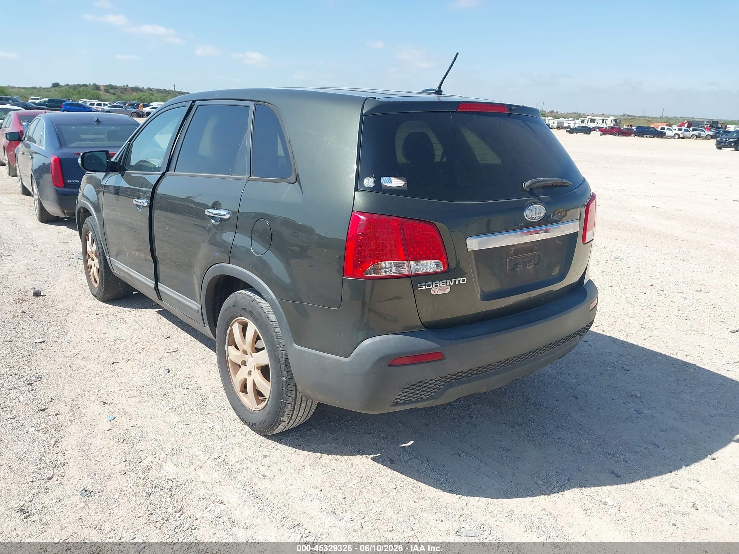 2012 Kia Sorento Lx Green vin: 5XYKT3A13CG204069