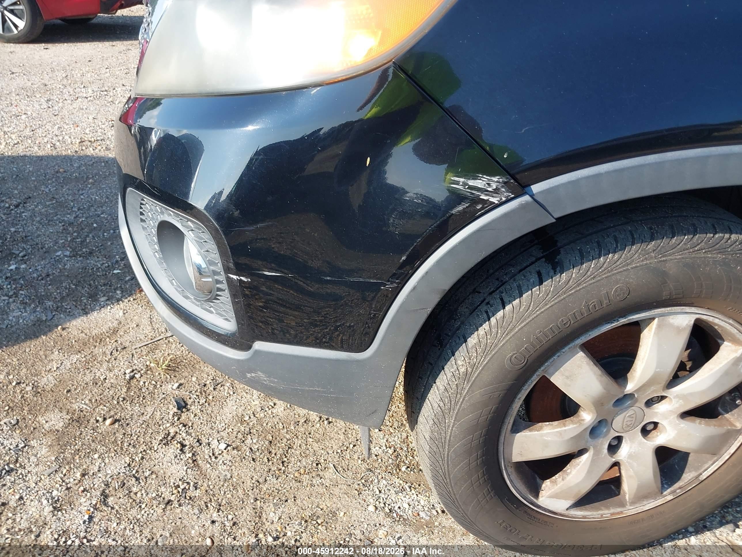 2011 Kia Sorento Lx Черный vin: 5XYKT3A14BG048705