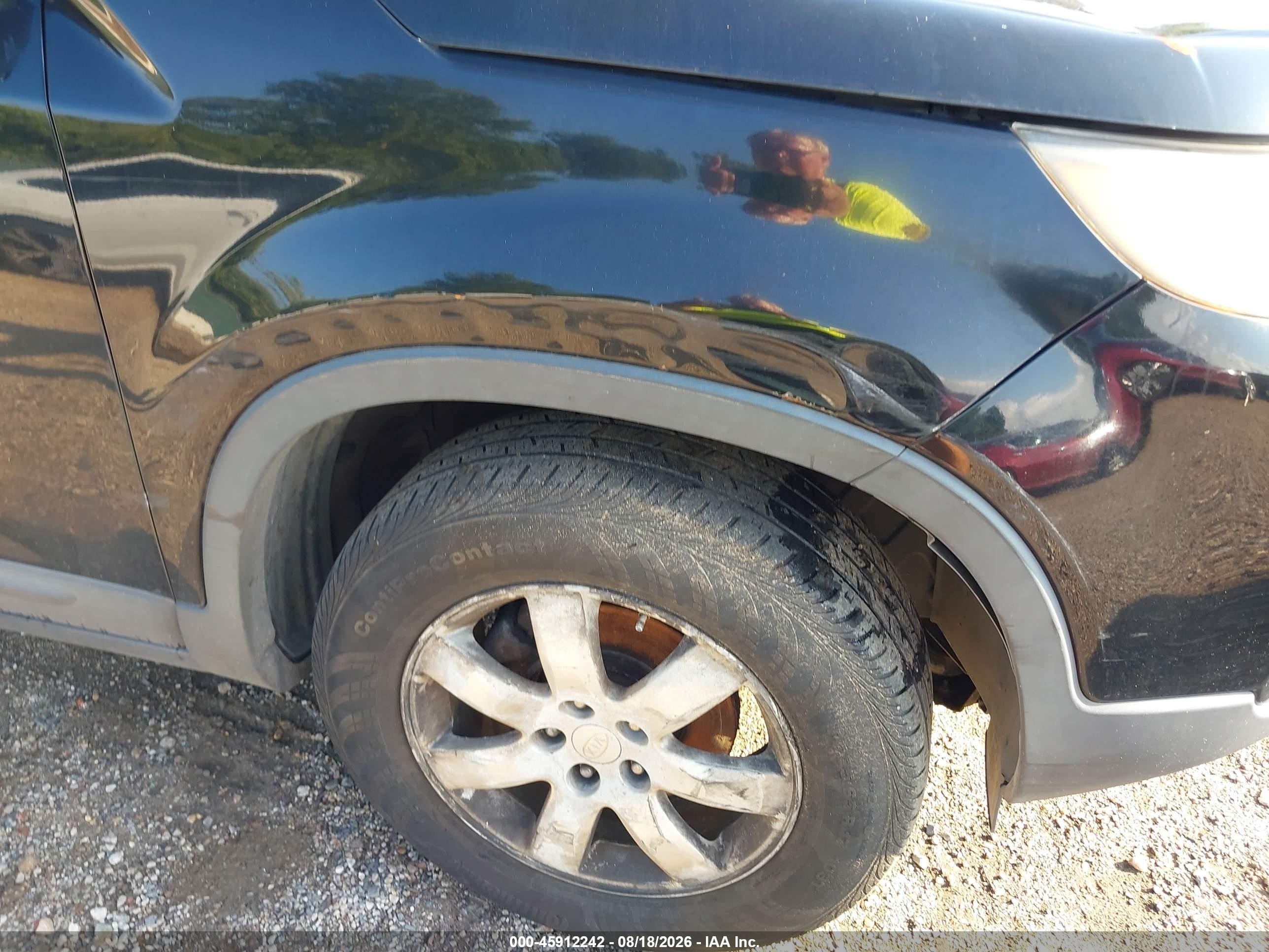 2011 Kia Sorento Lx Черный vin: 5XYKT3A14BG048705