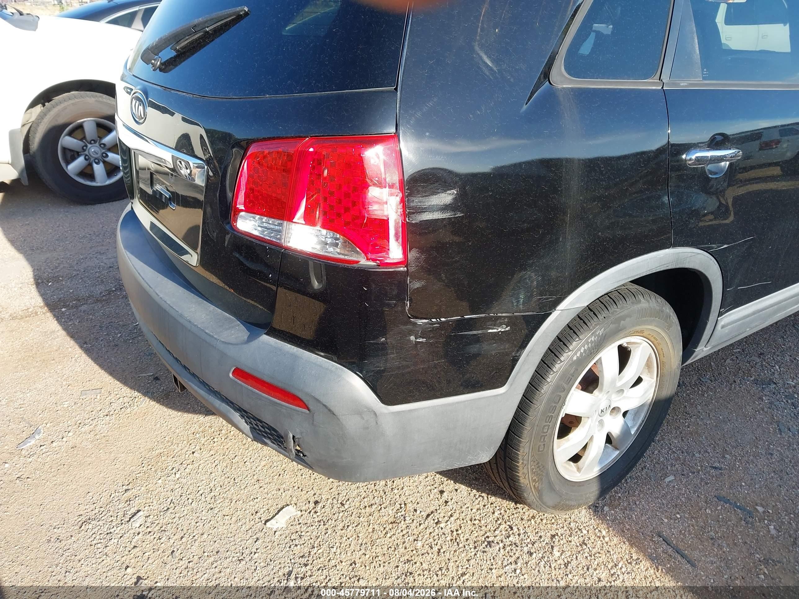 2012 Kia Sorento Lx Черный vin: 5XYKT3A15CG286449