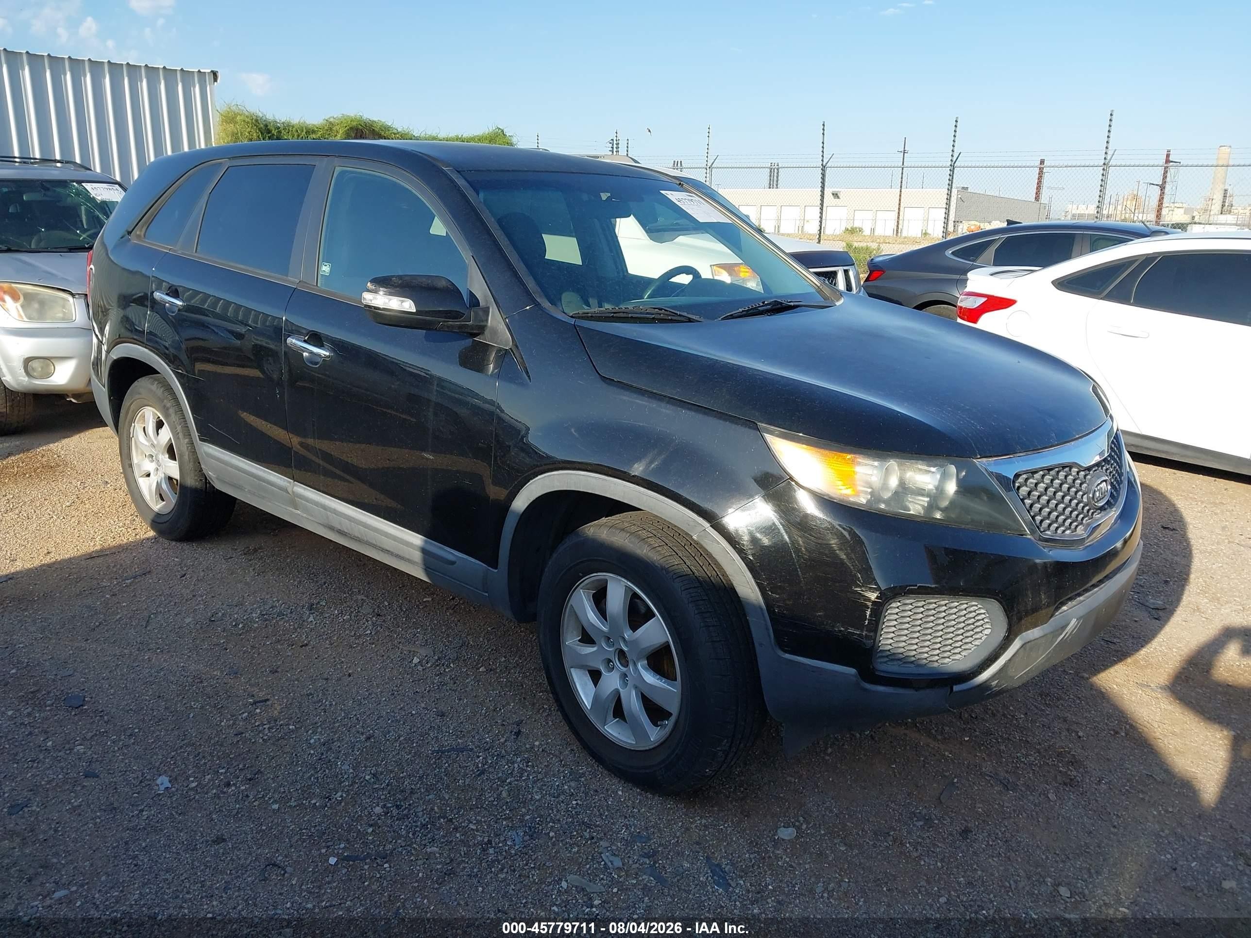 2012 Kia Sorento Lx Black vin: 5XYKT3A15CG286449